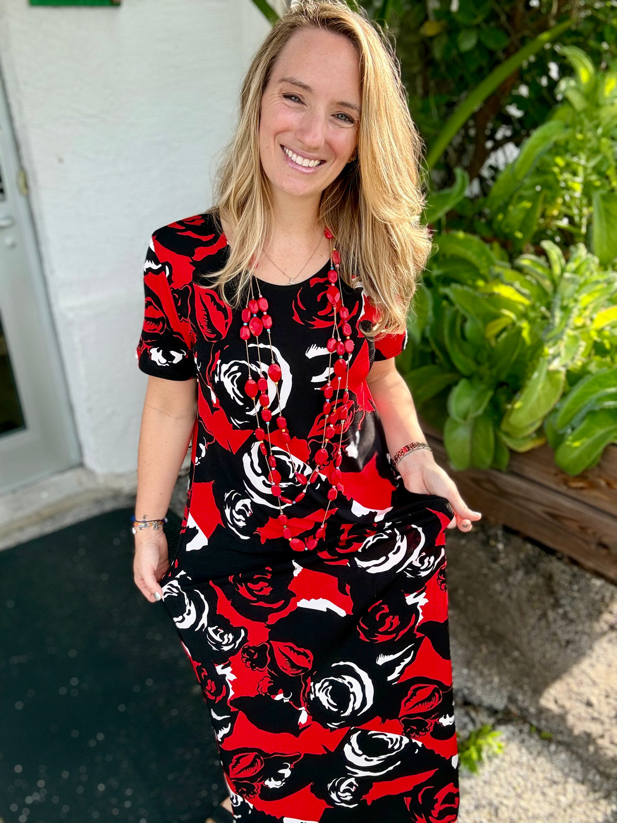Jostar Roses Maxi Dress