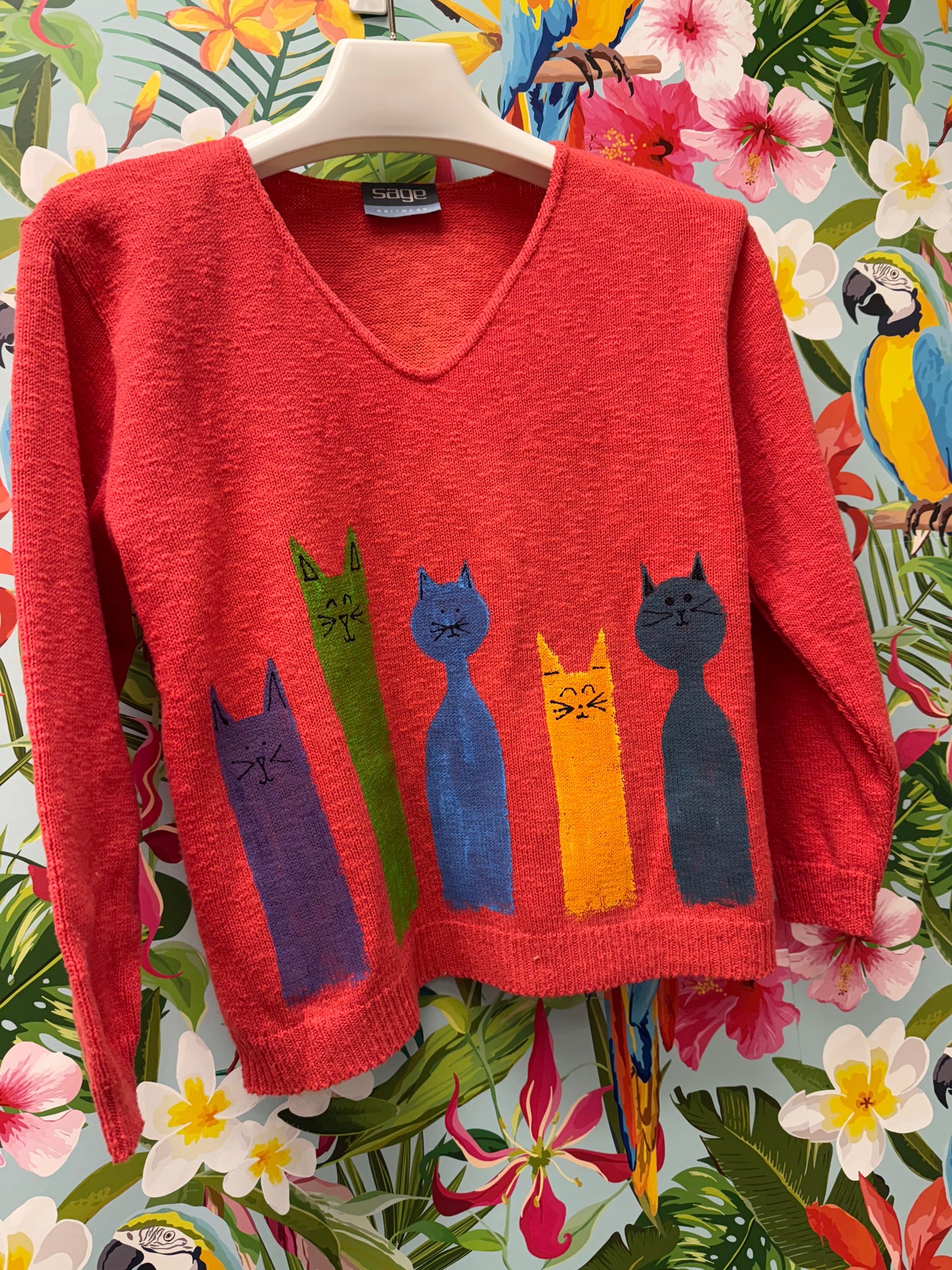 MoMo Sweater - Colorful Cats