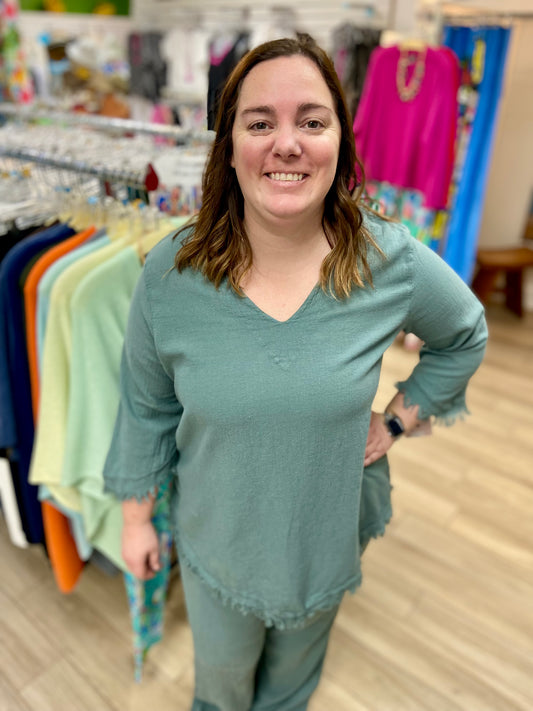 Dunes 1734 Palla Fringe Top