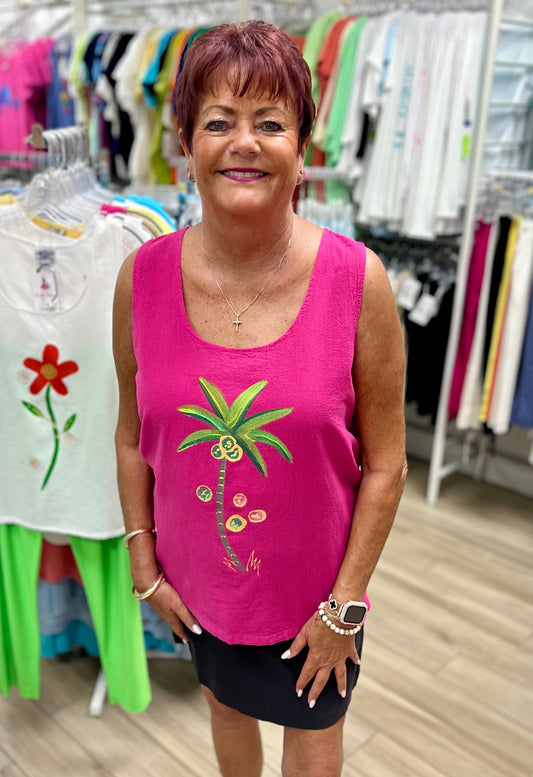 Peg 19 Painted Palm Tree Tank