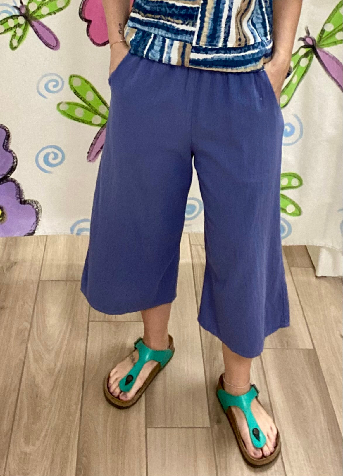 Maya Jones 1085 Wide Leg Crop