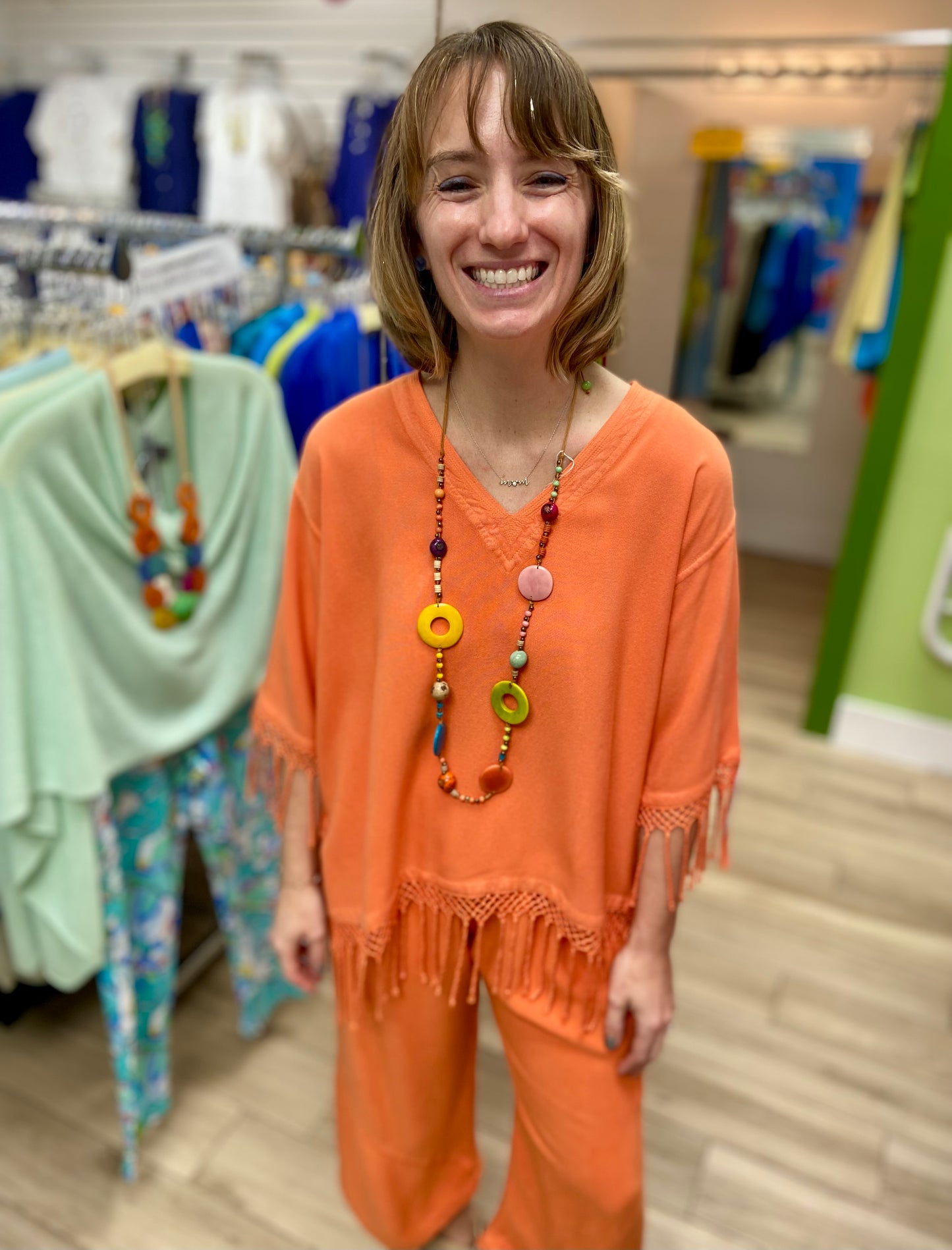 Dairi 2340V One Size Fringe Top