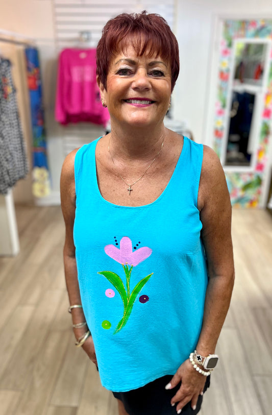 Peg 19 Painted Pink Tulip Top