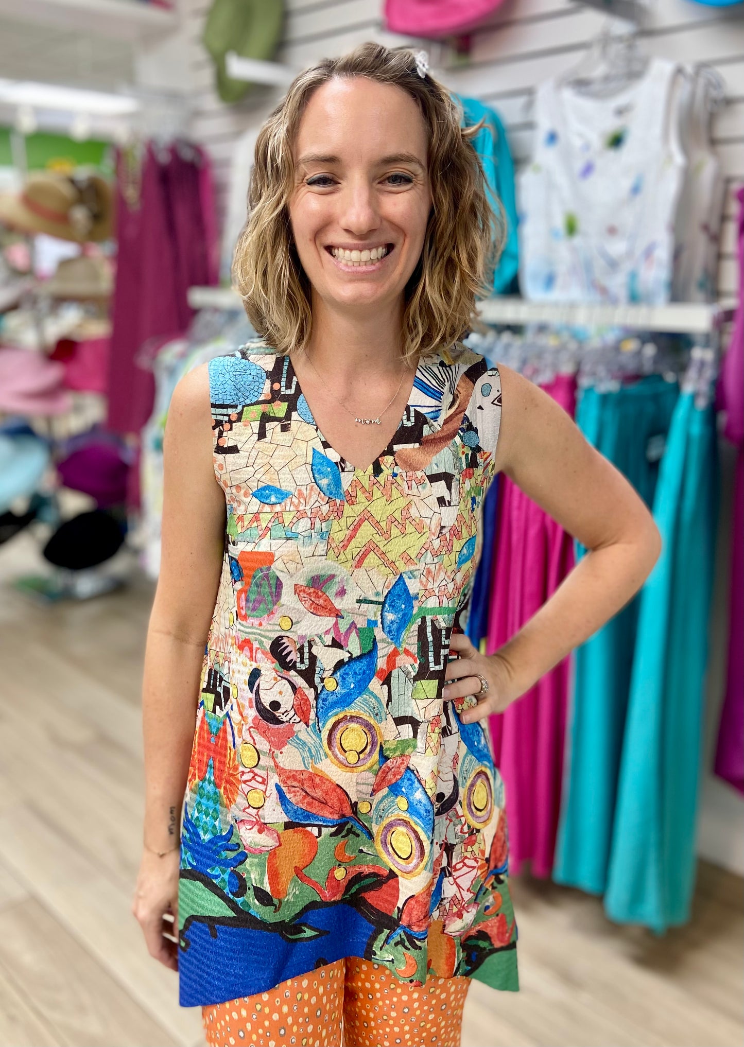 Inoah T976YO Mosaic Art Top