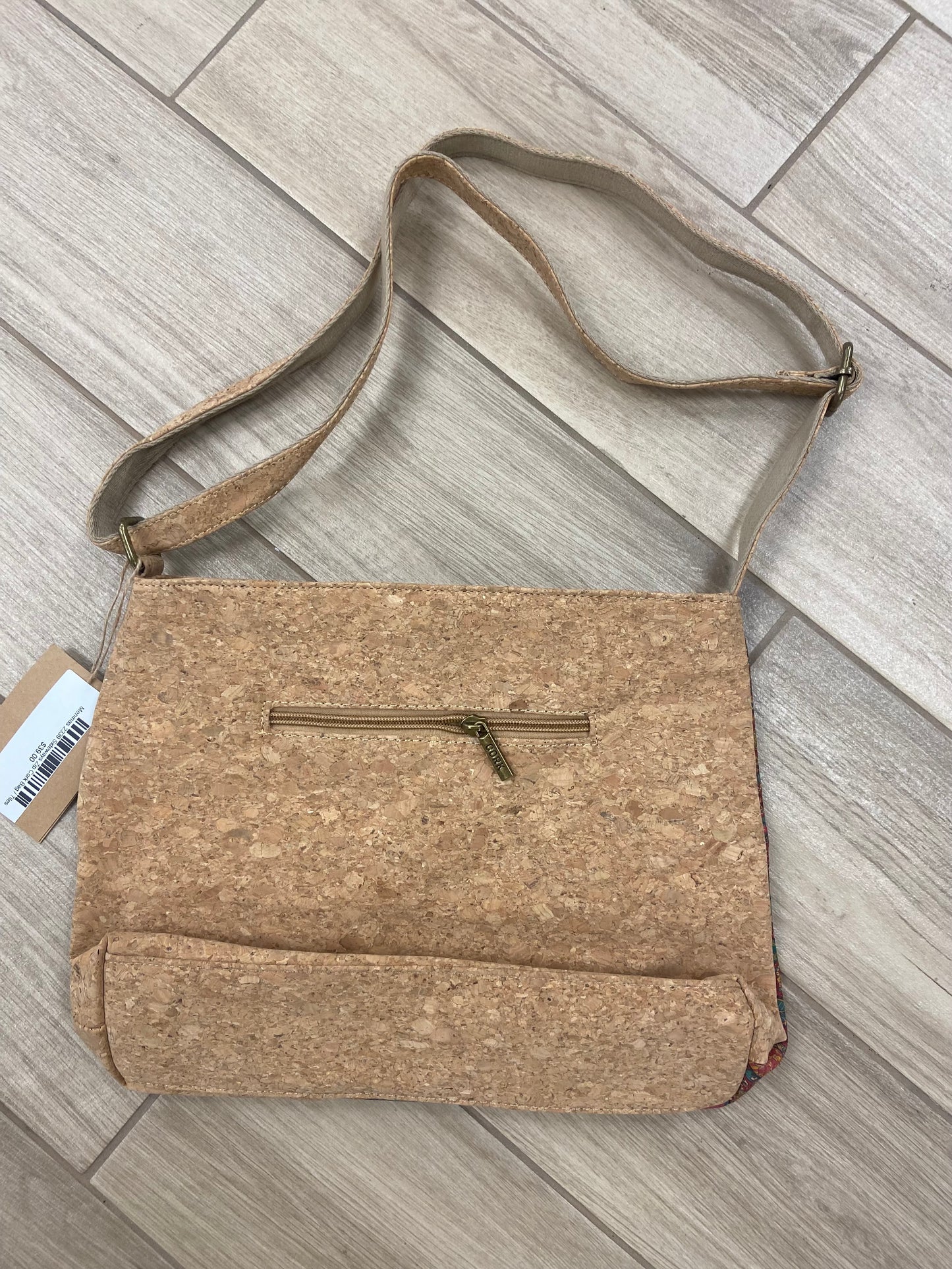 Meninas 2339 Sideways Zip Cork Bag