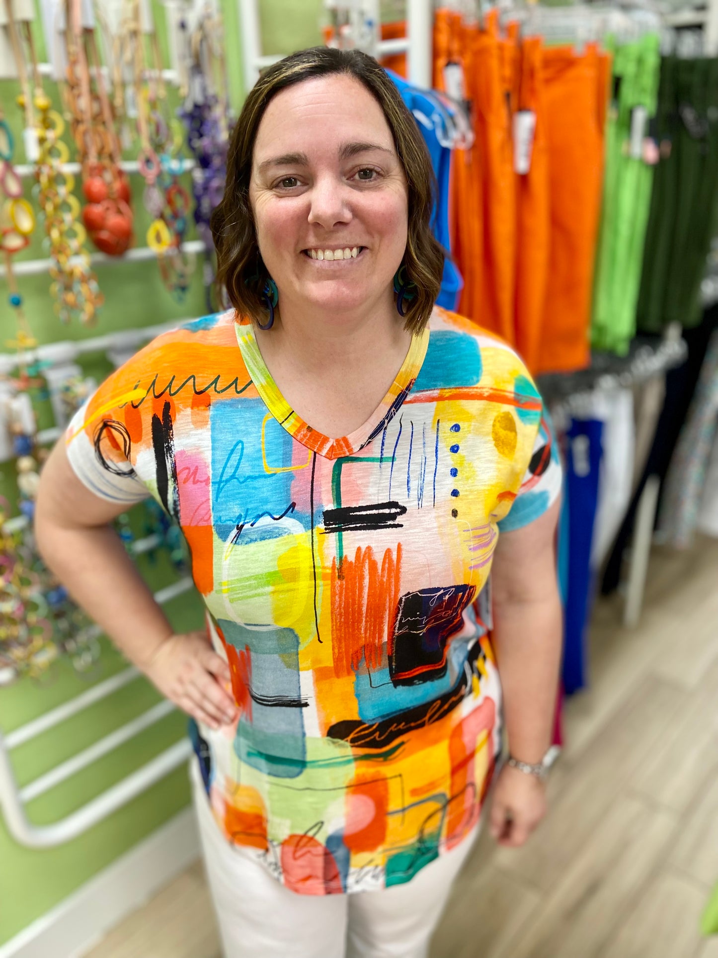 Jess & Jane KM2 Print Top