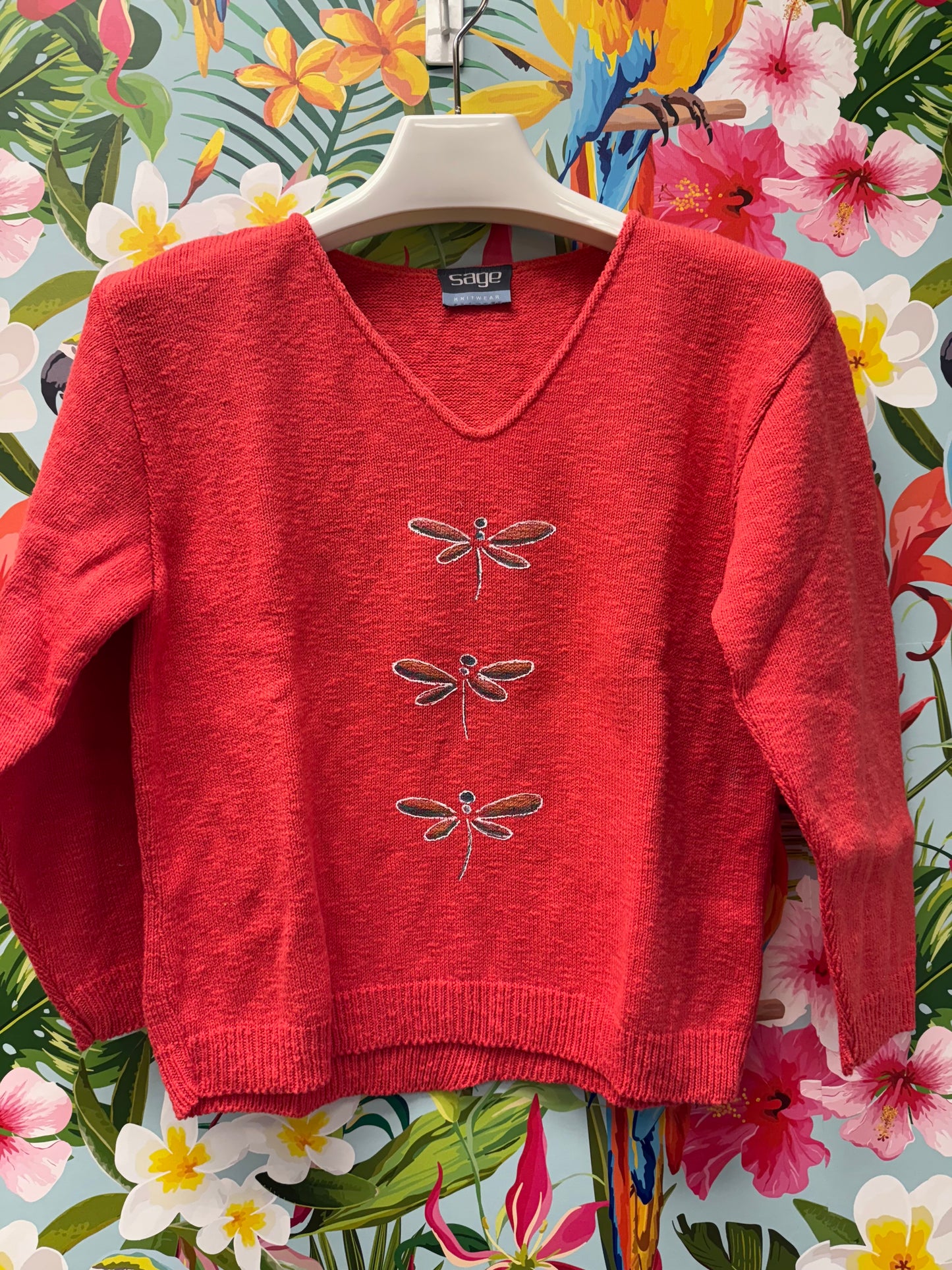 LisaLou Dragonfly Trio Painted Sweater