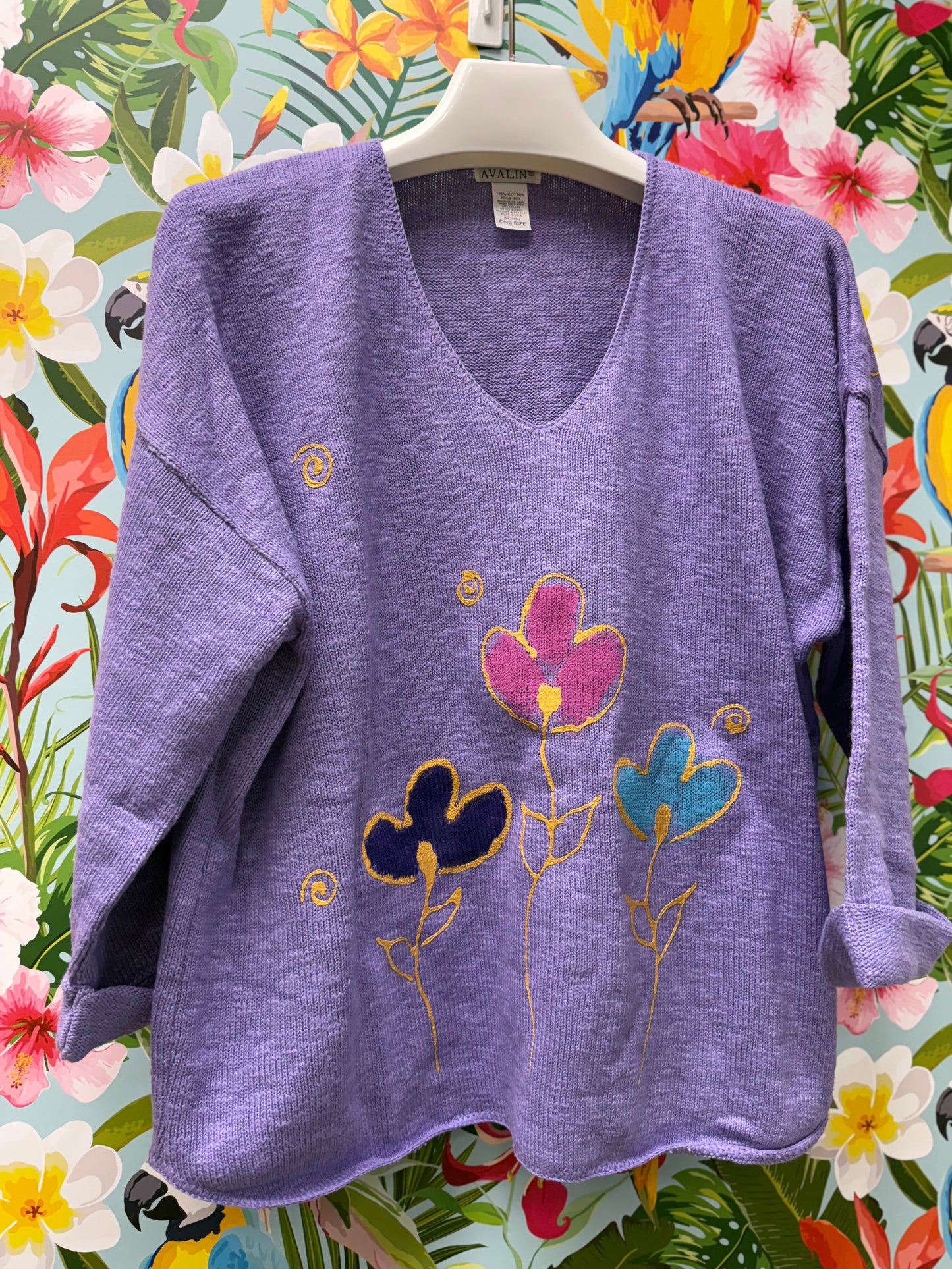 Peg Painted Sweater - Tulip Trio