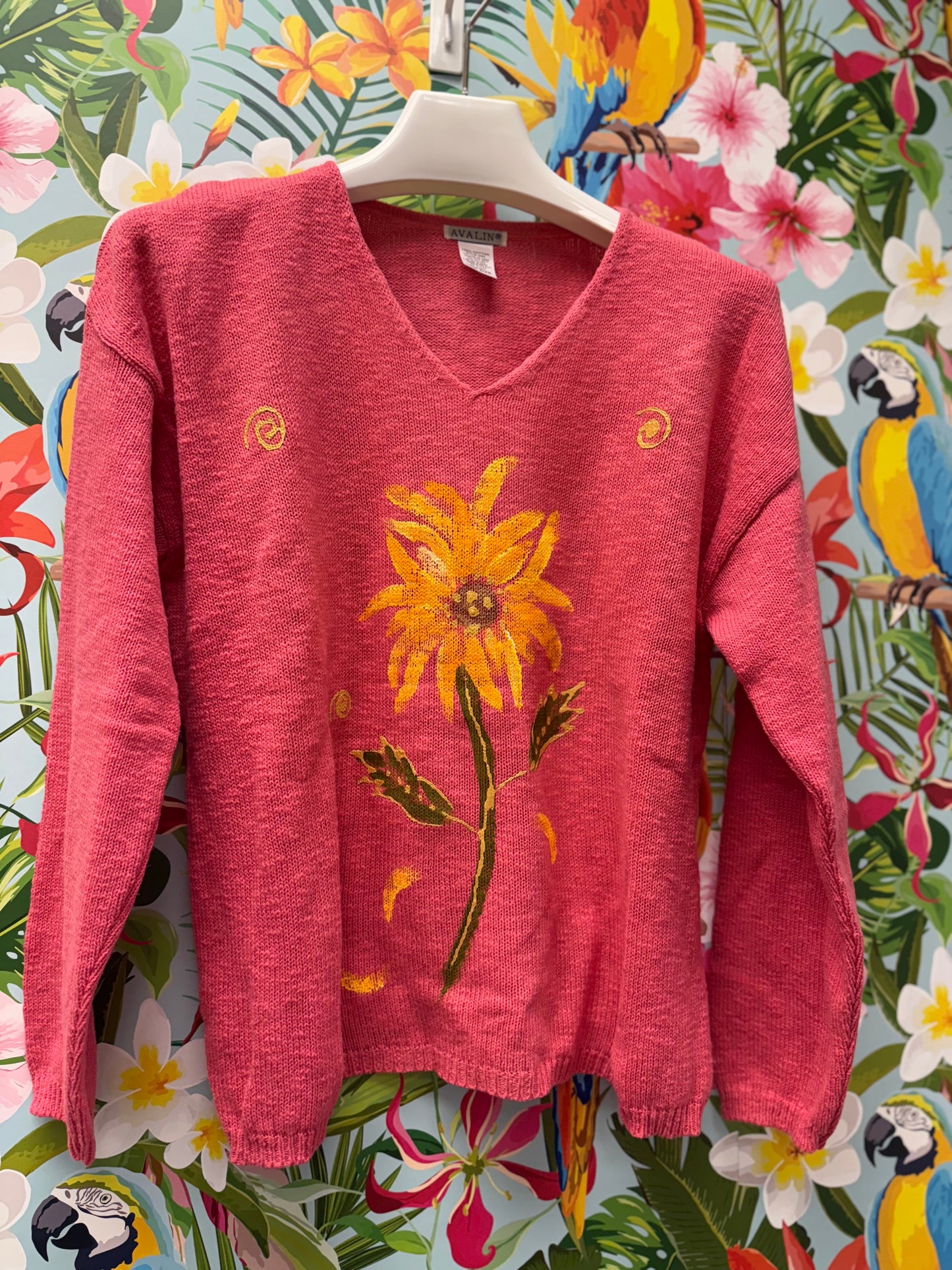 Peg Painted Sunflower Sweater