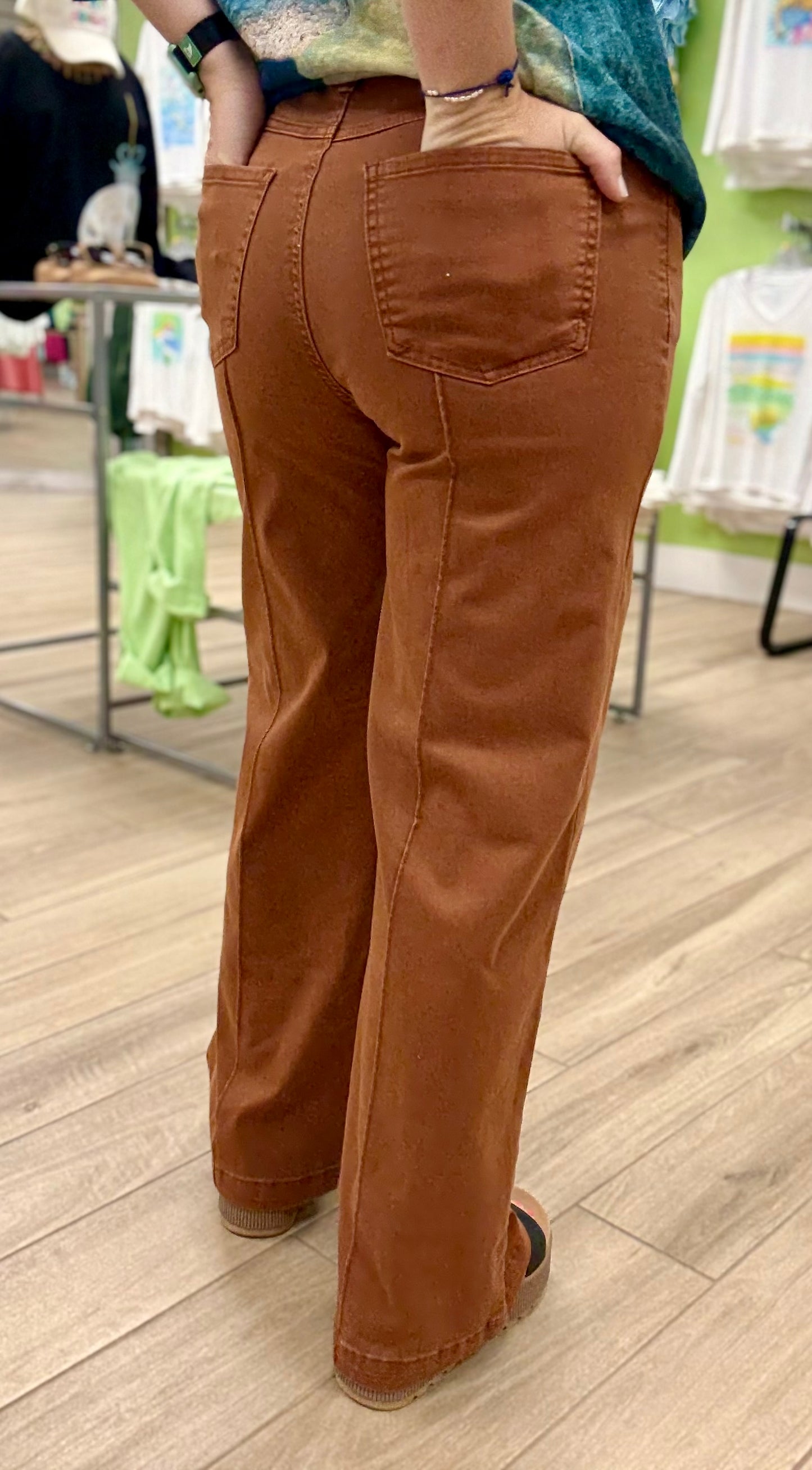 FDJ 2447511 Bronze Wide Leg Jean