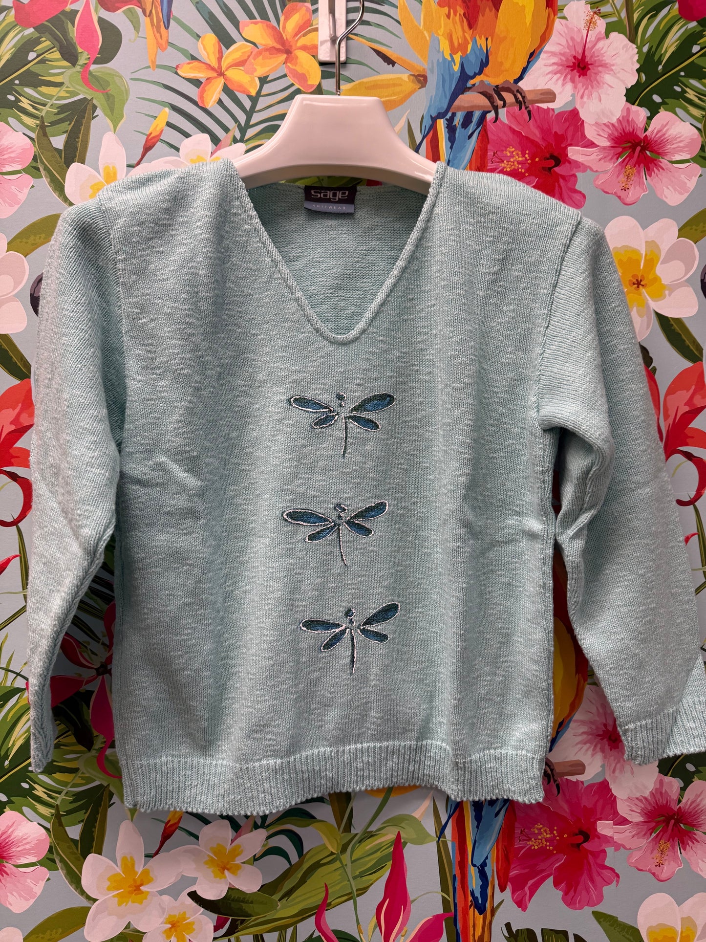 LisaLou Dragonfly Trio Painted Sweater