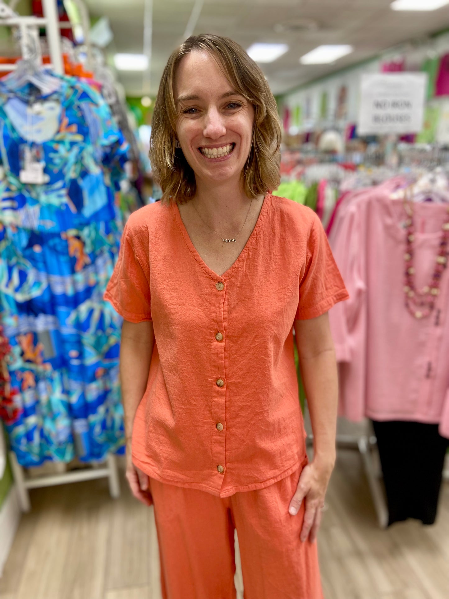 Maya Jones 1690 Button Top