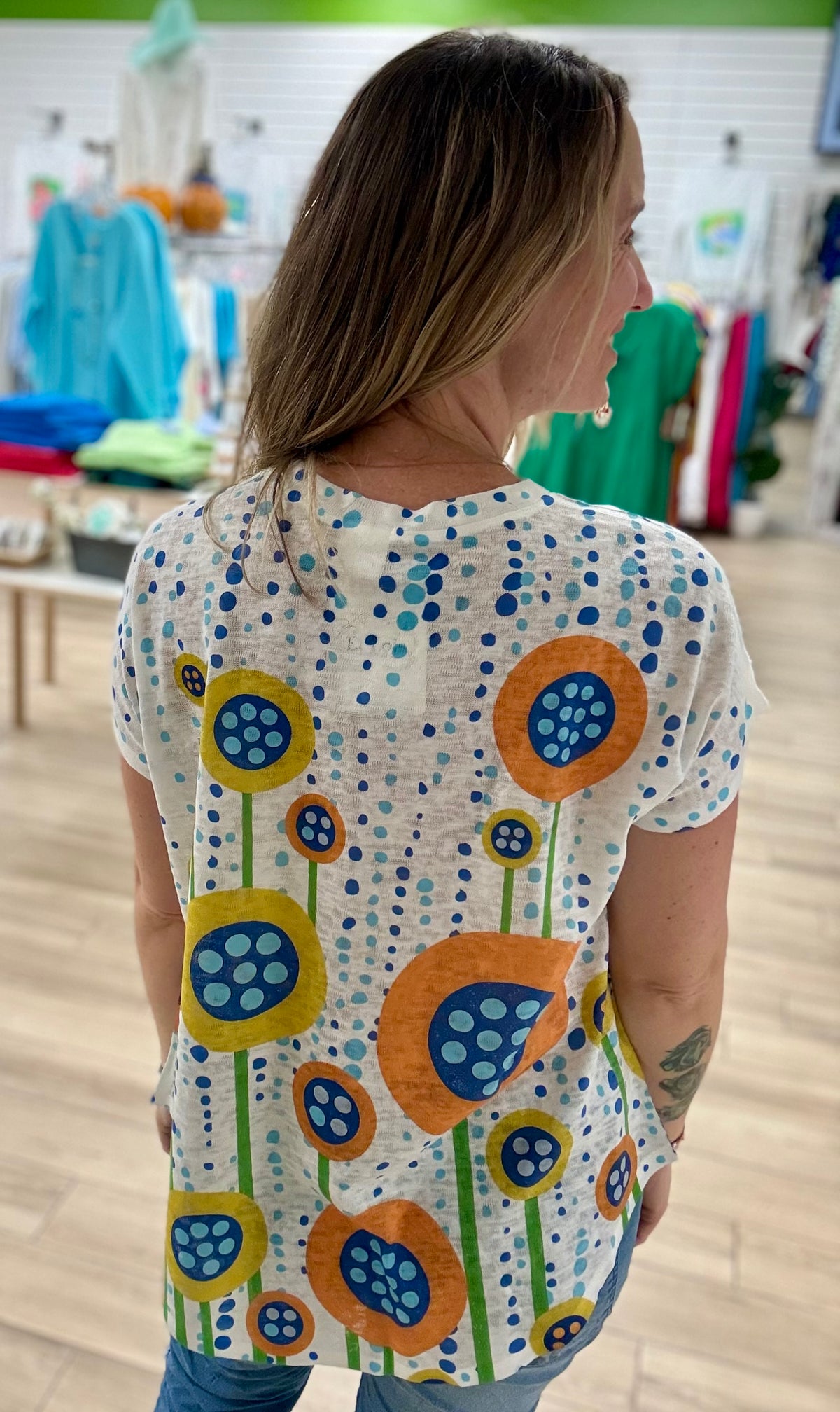 Et'Lois MoMo Bubble Blooms Kara Top