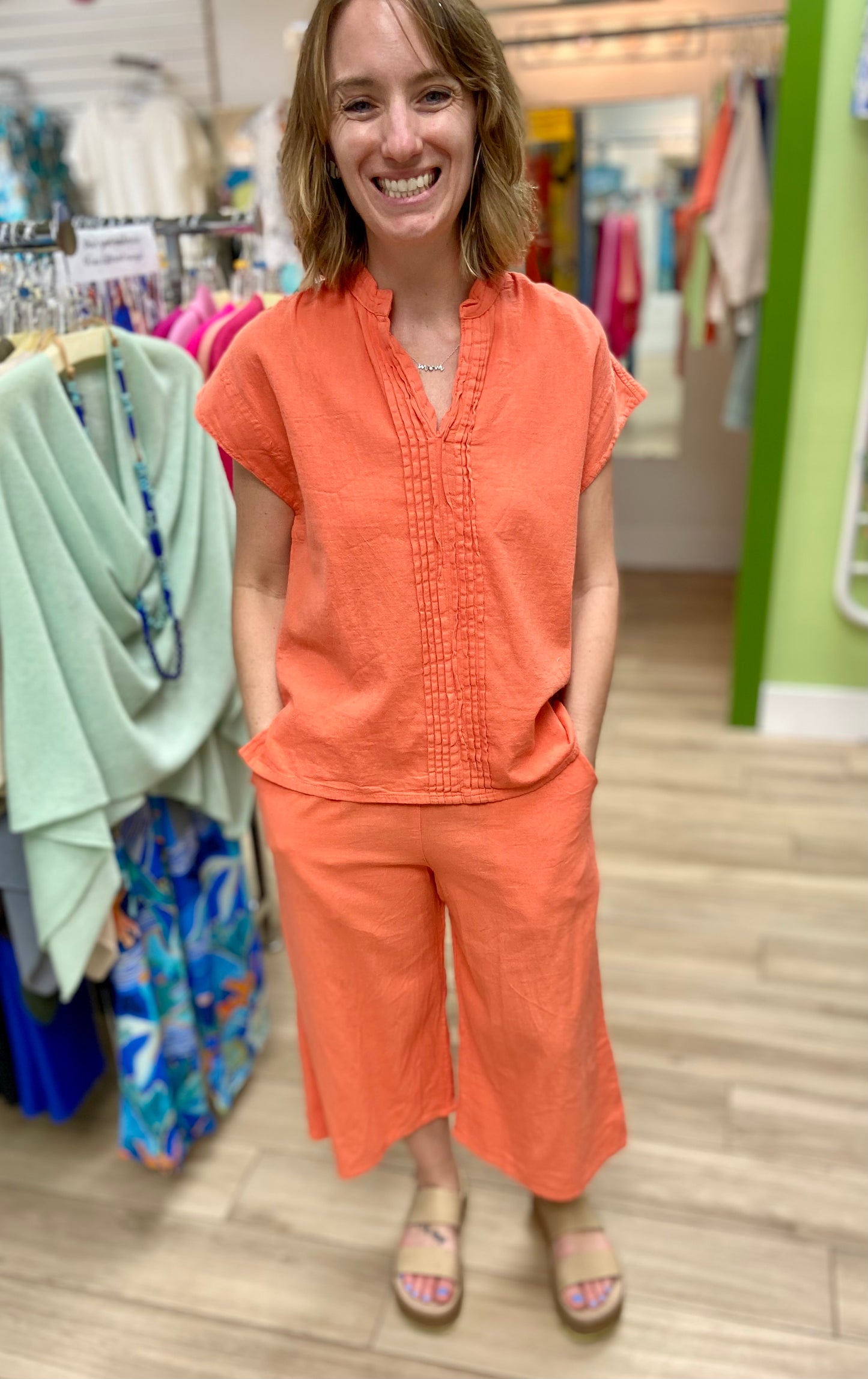 Maya Jones 0404 Pleats Tee