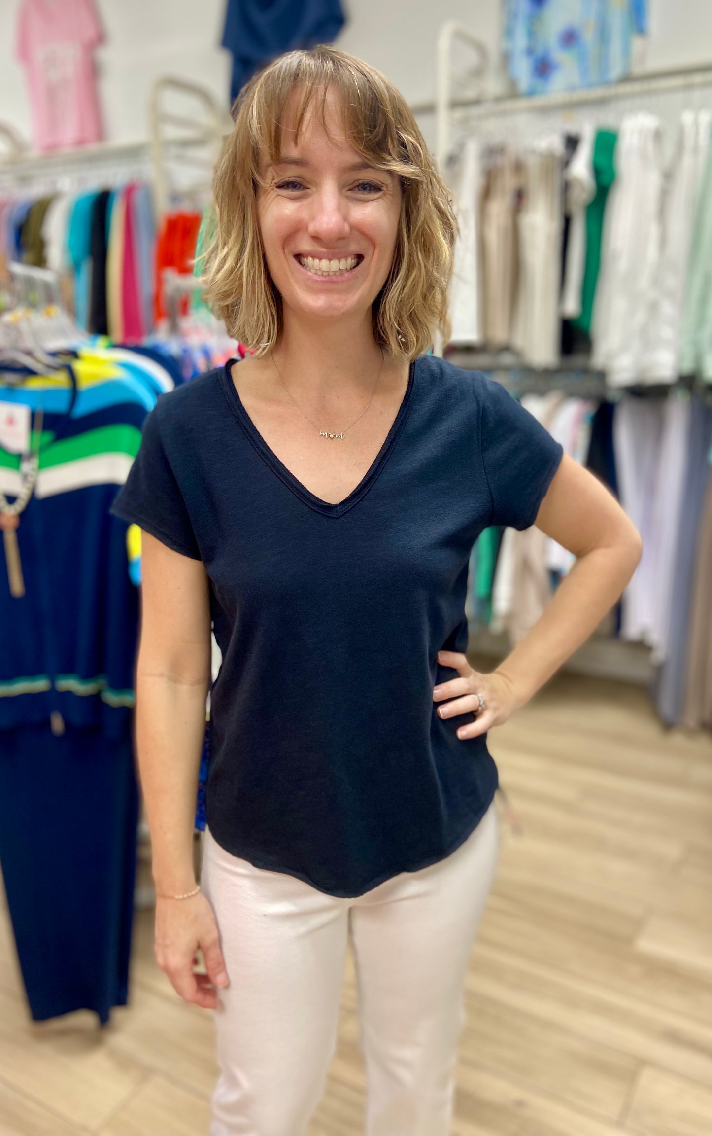 Hatley Sadie V-Neck Tee Top