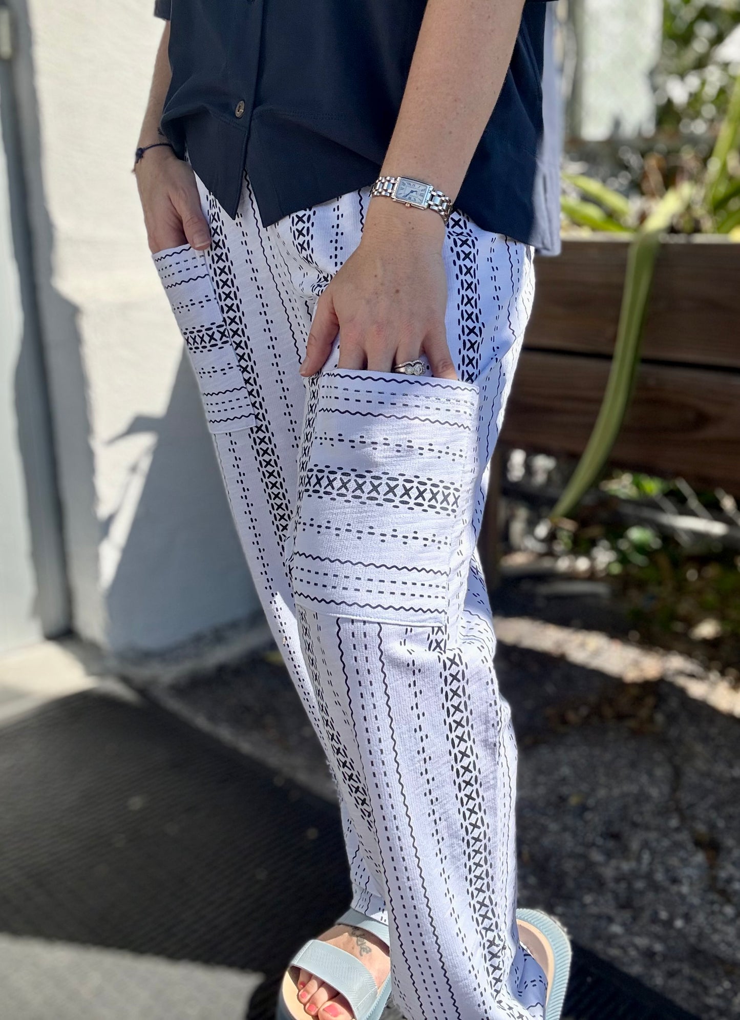 Wild Palms 5505 Print Relax Pants