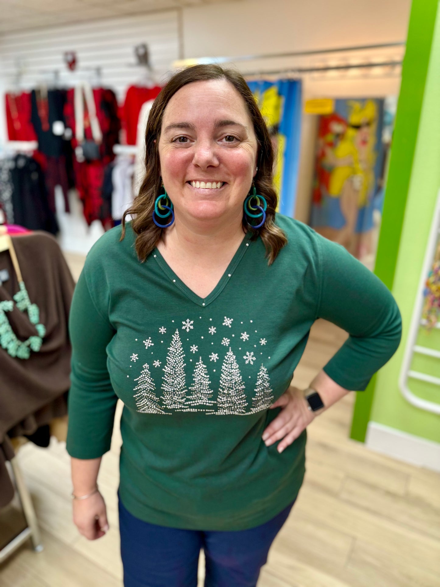 Get Lucky Winter Scene Top