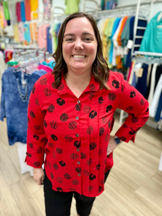 Fridaze AA376 Tessa Pleats Top