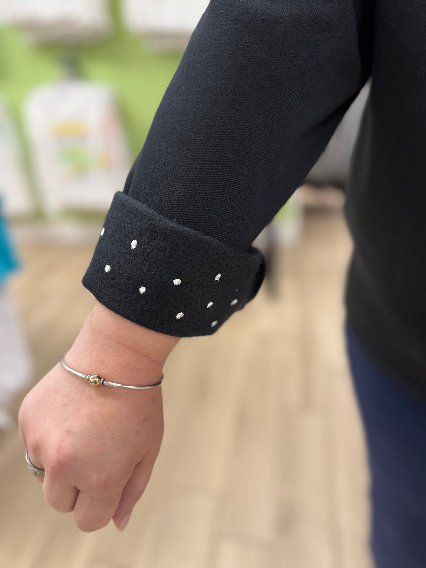 Victoria Painted Flower Dots Fleece