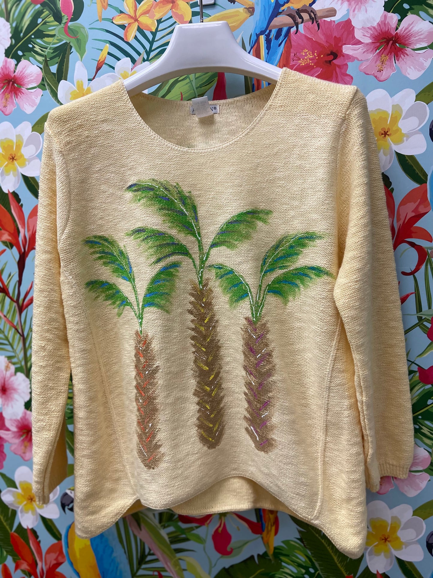 MoMo Sweater - Pop Palm Trio