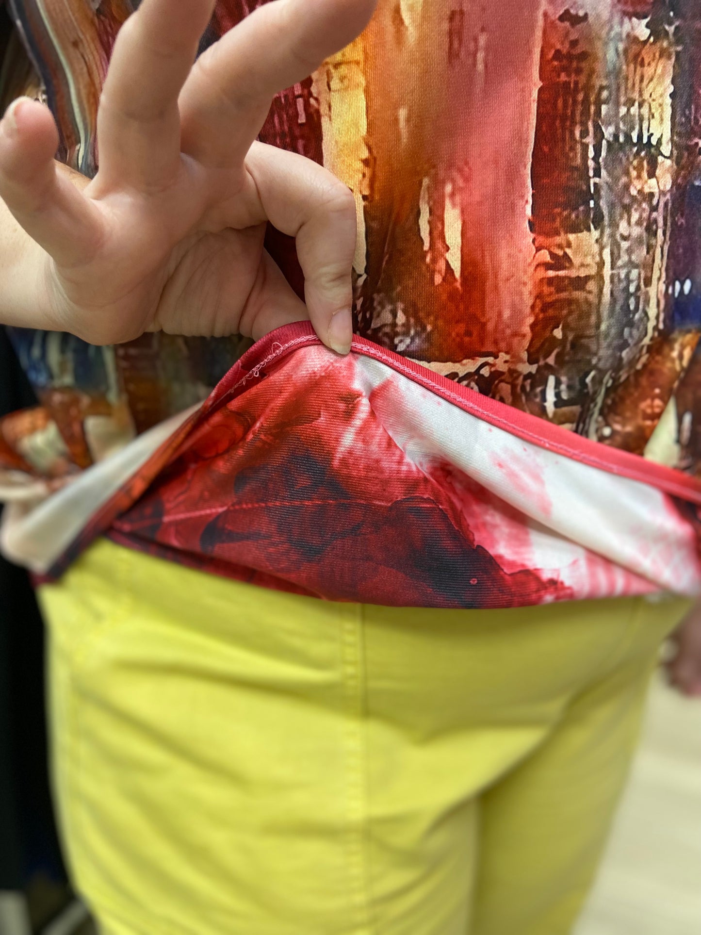 Lemon Grass Reversible 3/4 Top