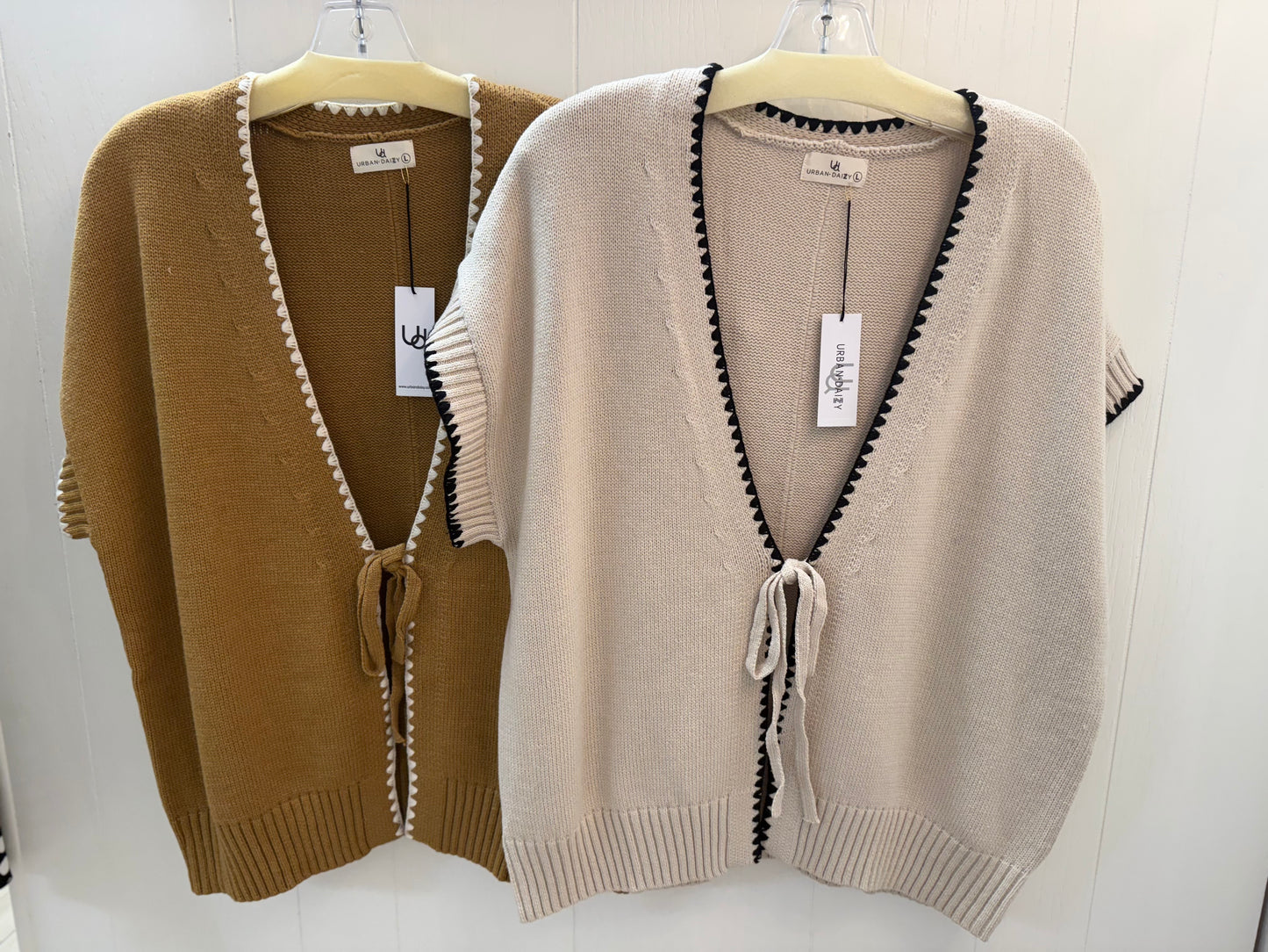 Urban Daisy Tie Front Vest