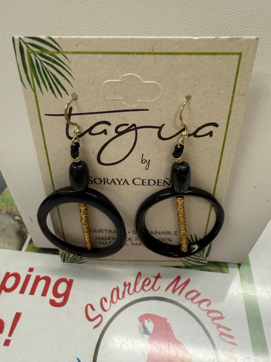 Tagua Gemma Earring