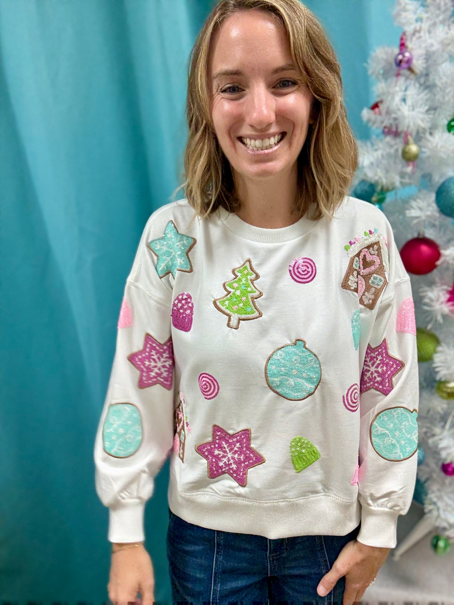 Mary Square Millie Gingerbread Sweatshirt