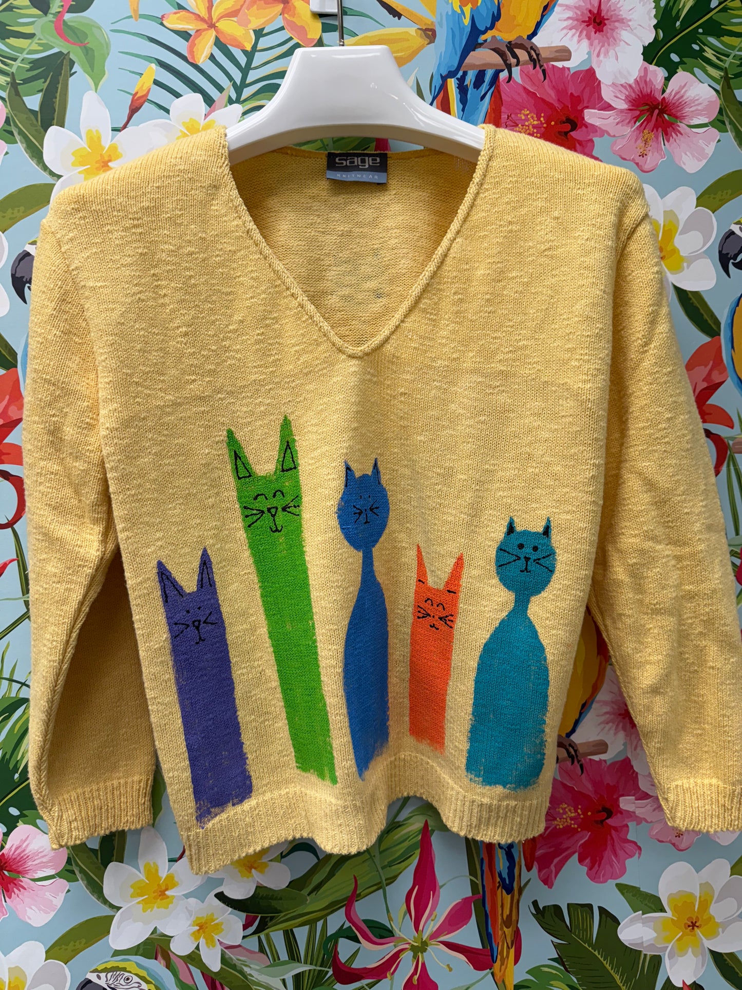 MoMo Sweater - Colorful Cats