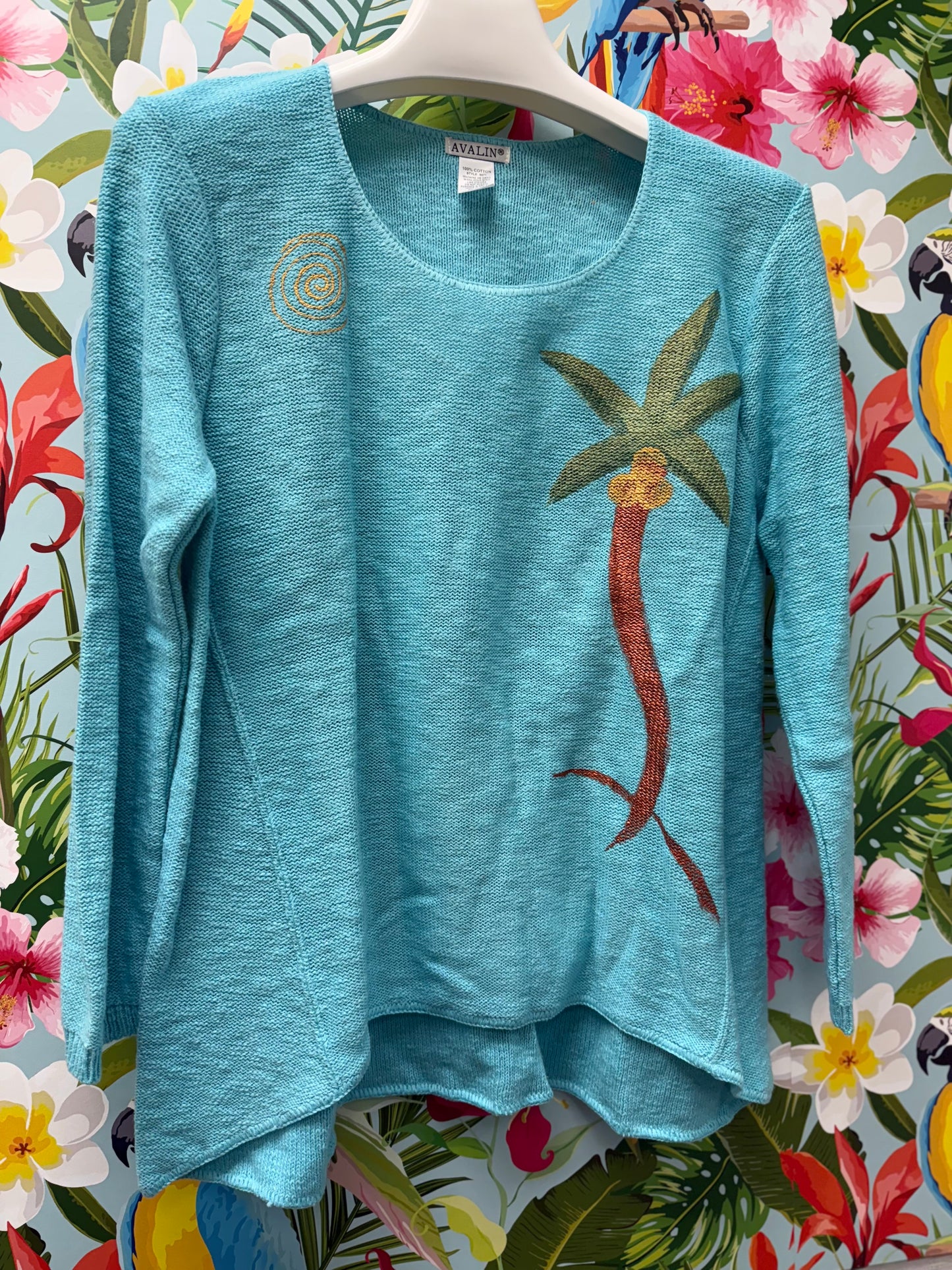 Peg Painted Solo Side Palm Sweater