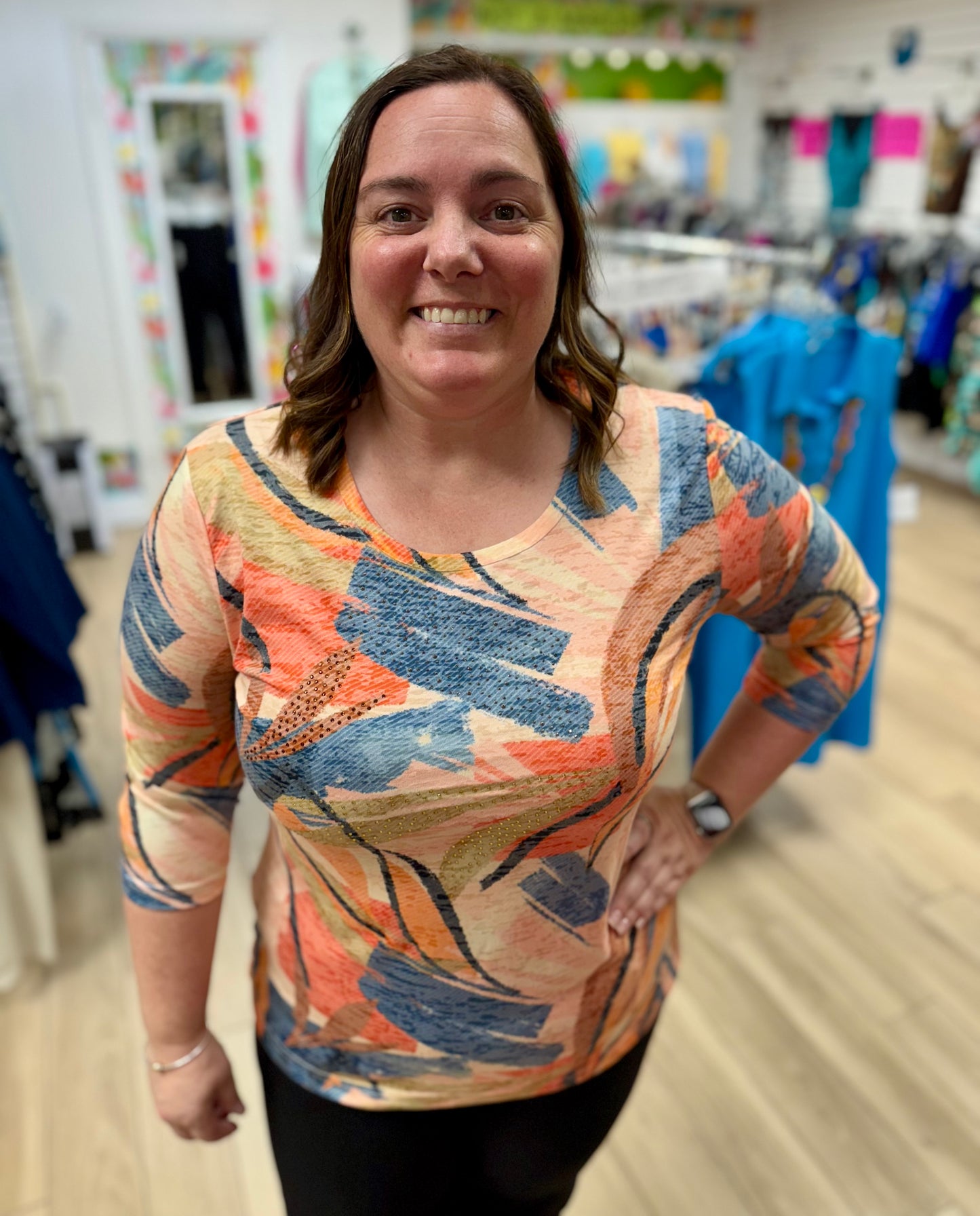 Creation XF101 Sparkle Print Top