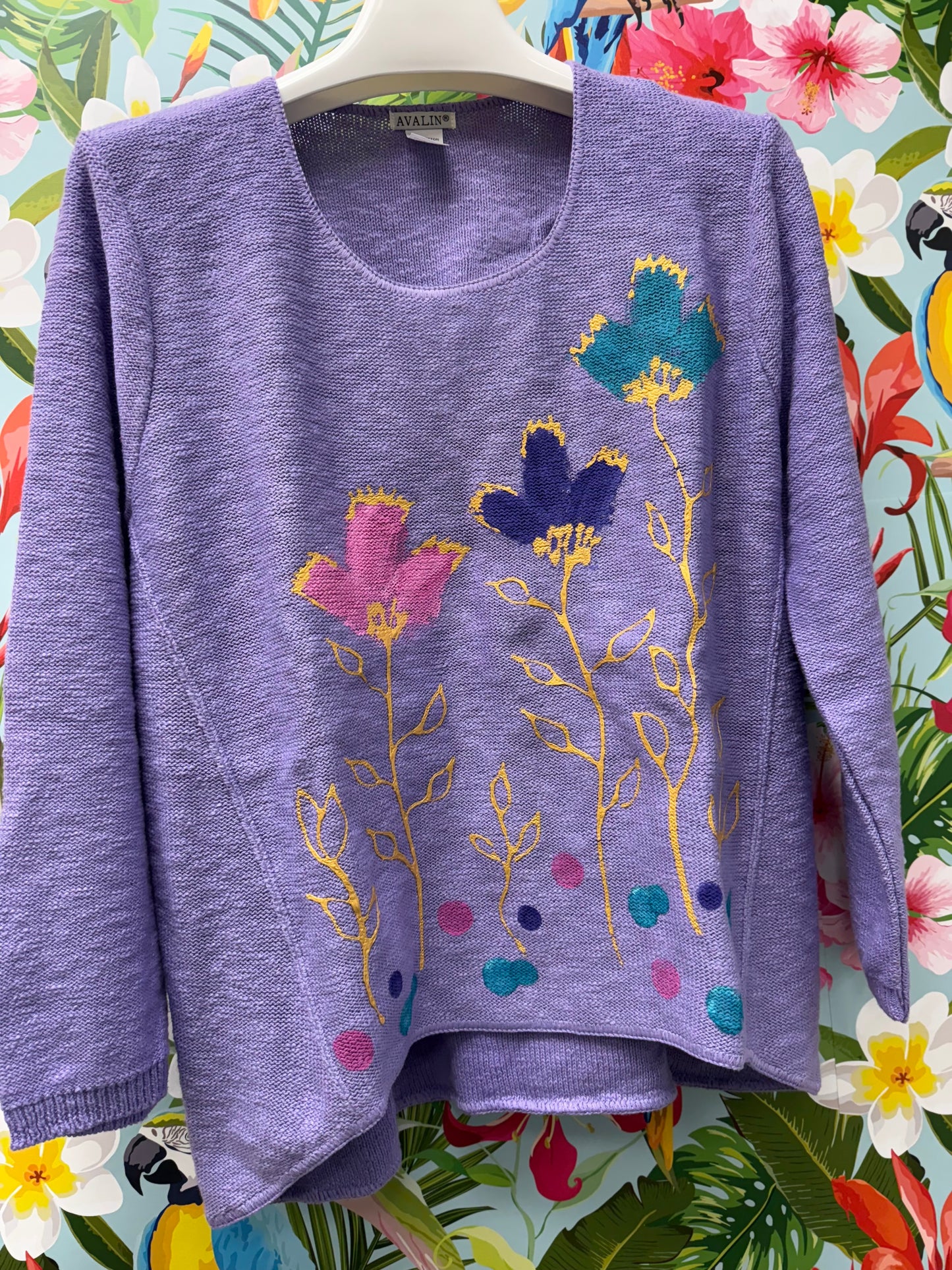 Peg Painted Sweater - Tulip Trio