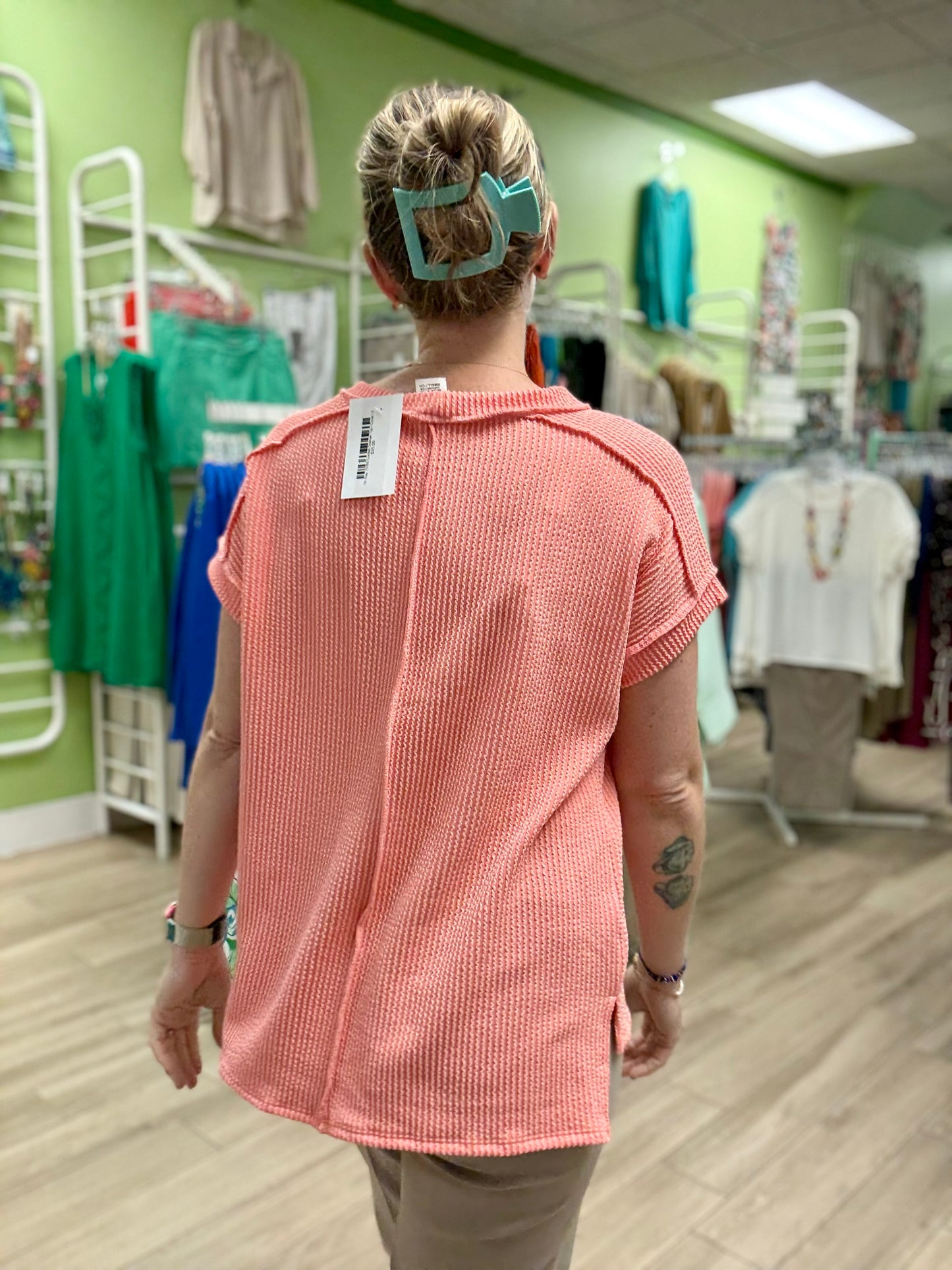 7th Ray T5160 Corded Dolman Top