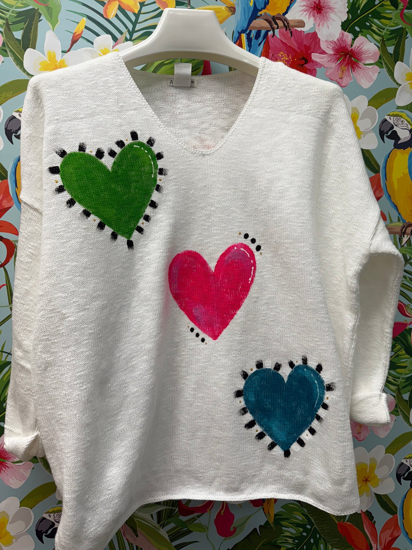 MoMo Sweater - Happy Hearts