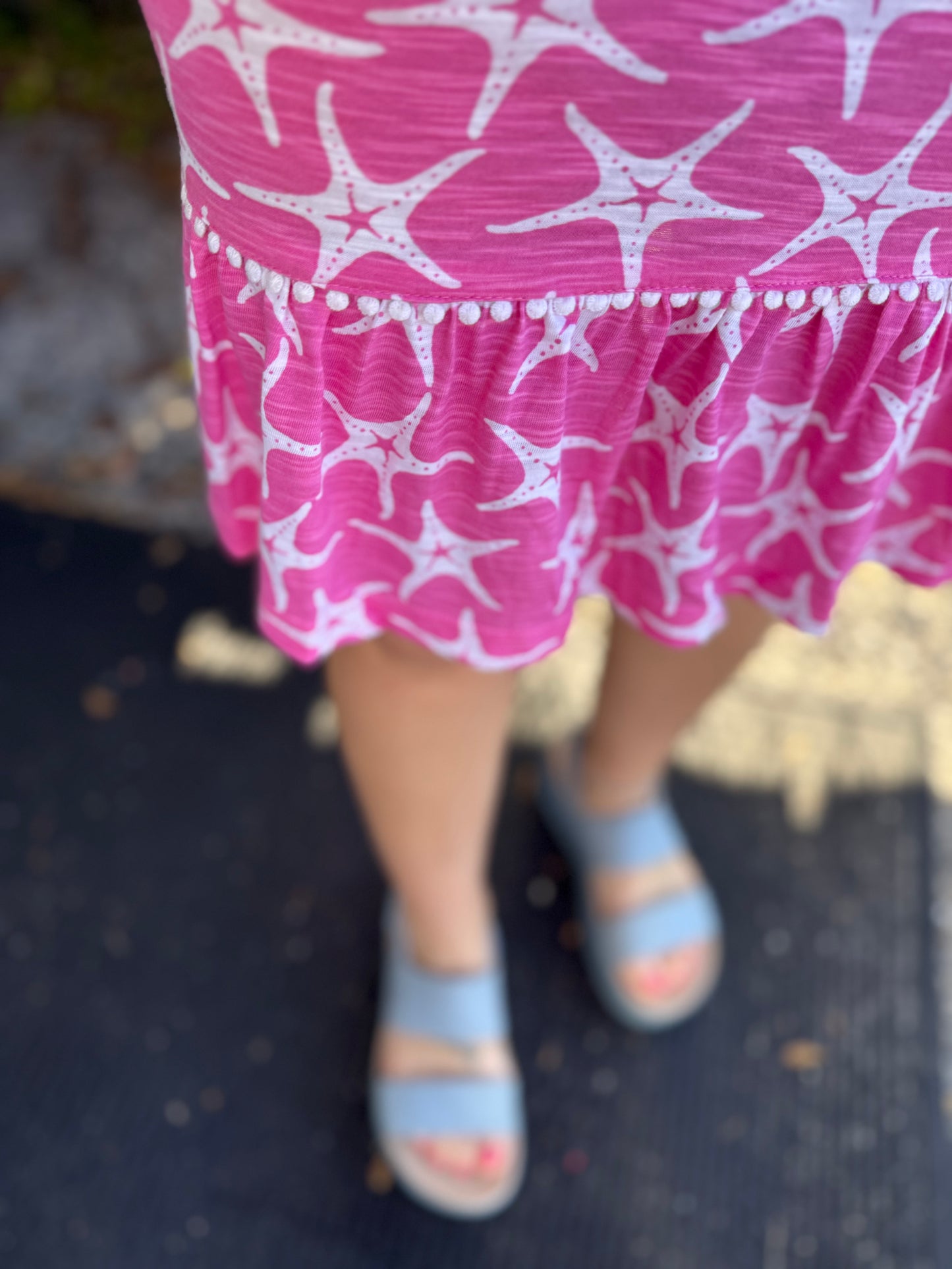 West Indies Sea Star Frill Dress