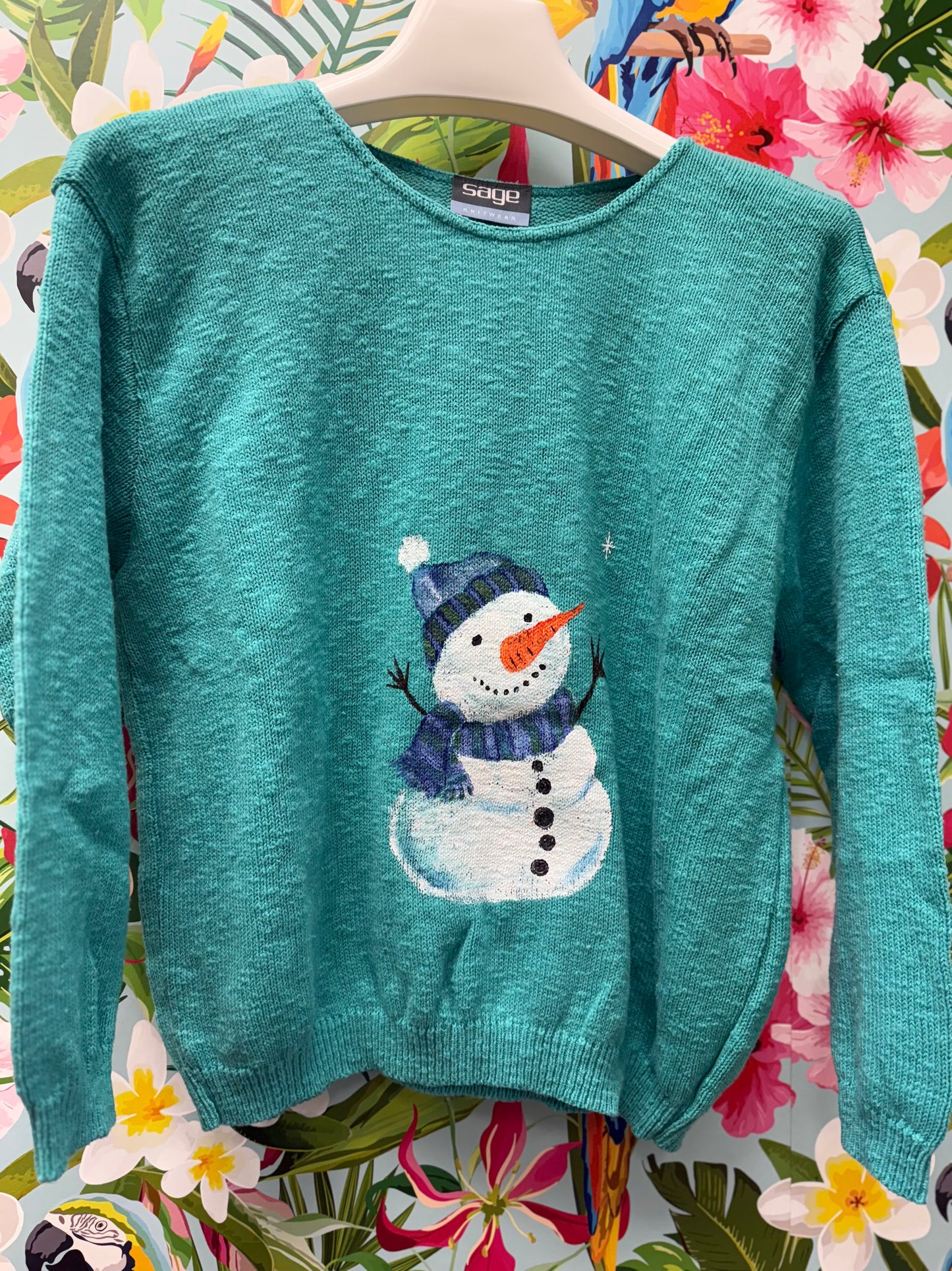LisaLou Painted Snowman Sweater
