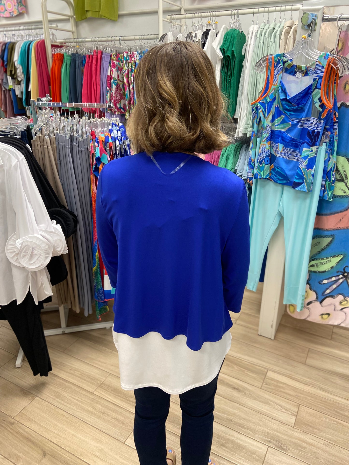 Pure Essence 4762 Solid Shrug Jacket