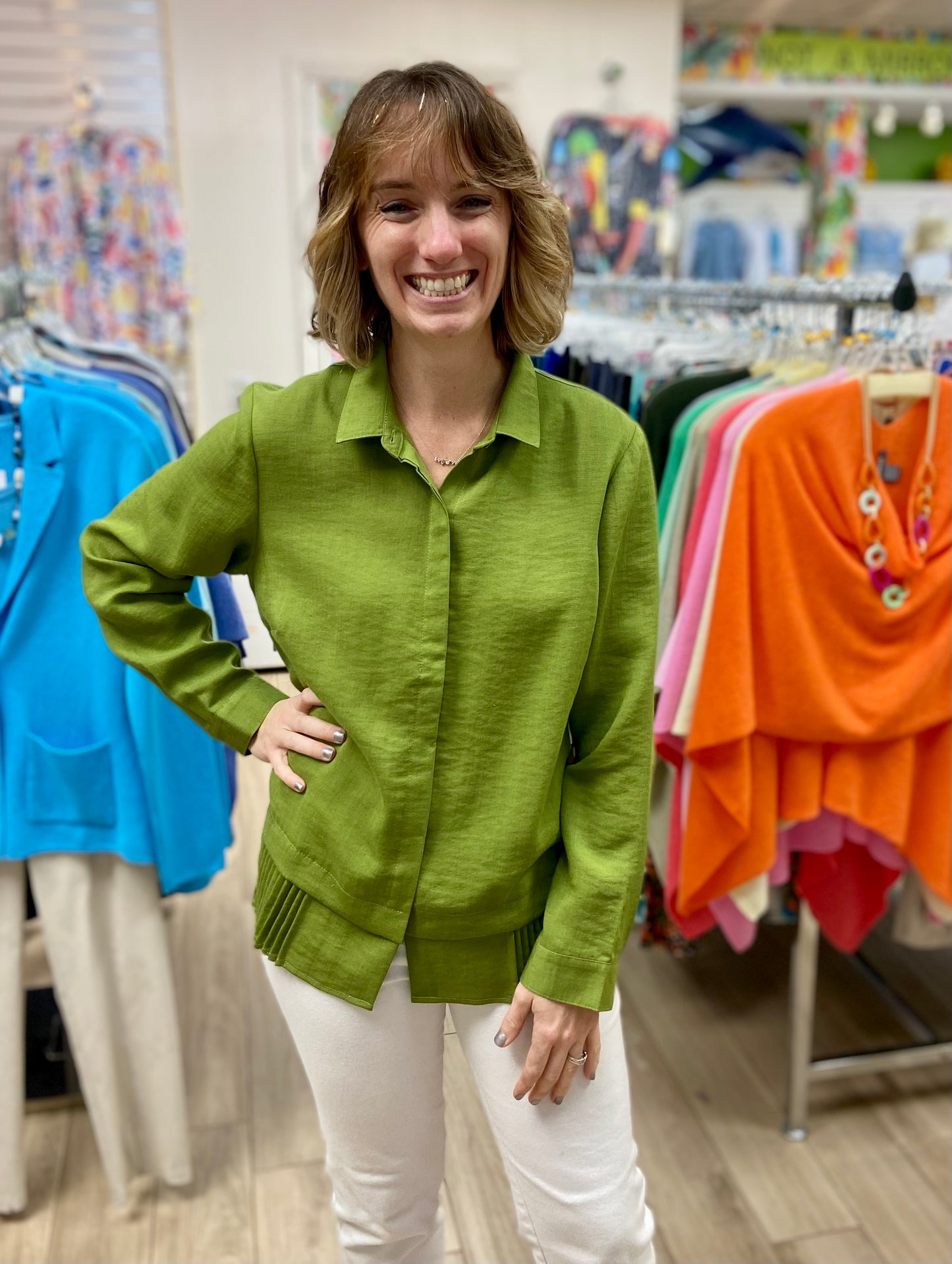 Fridaze AA295 Zoey Pleat Hem Jacket