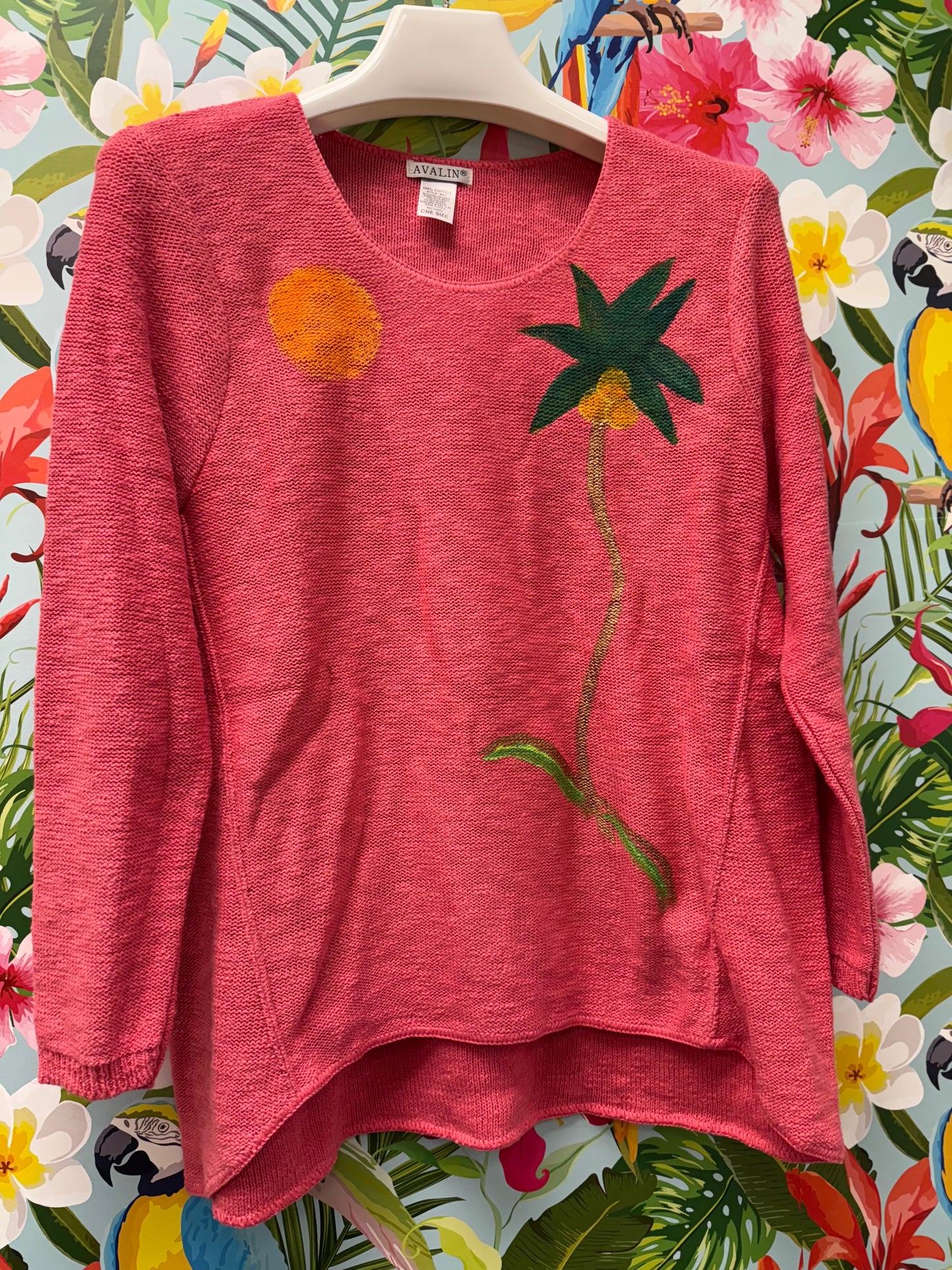 Peg Painted Solo Side Palm Sweater