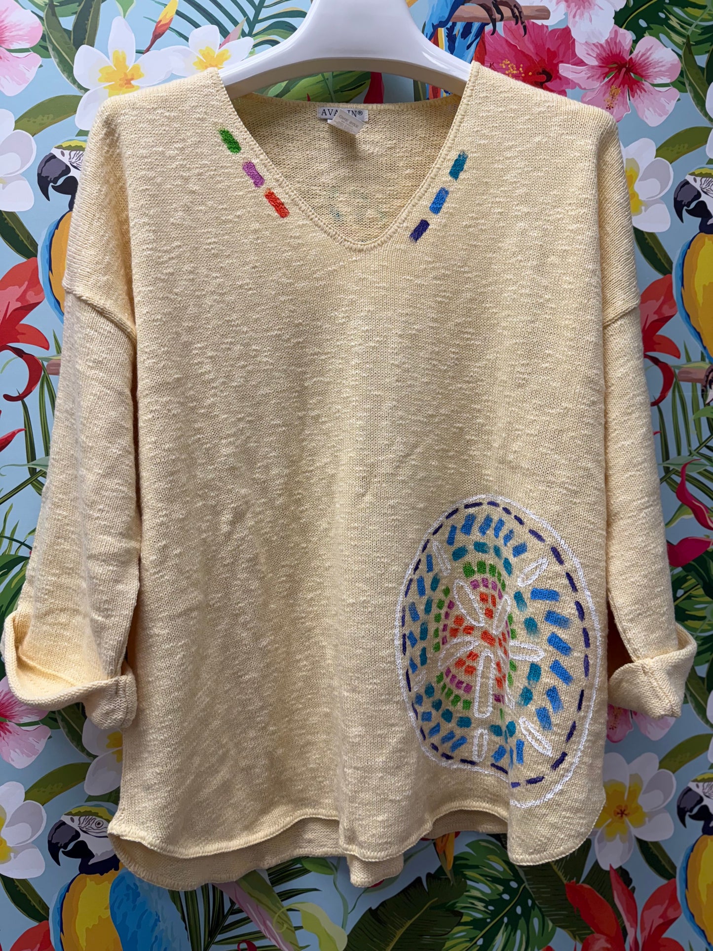 MoMo Sweater - Mosaic Sand Dollar