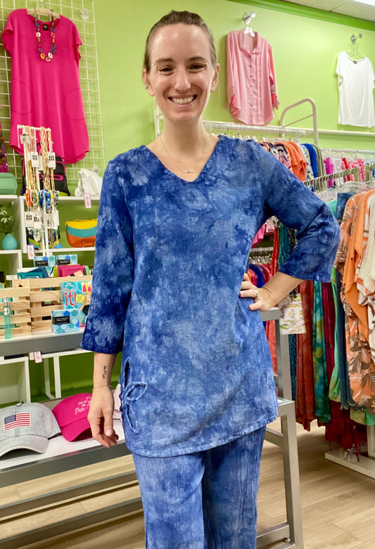 Dunes Flor Cut Out Top