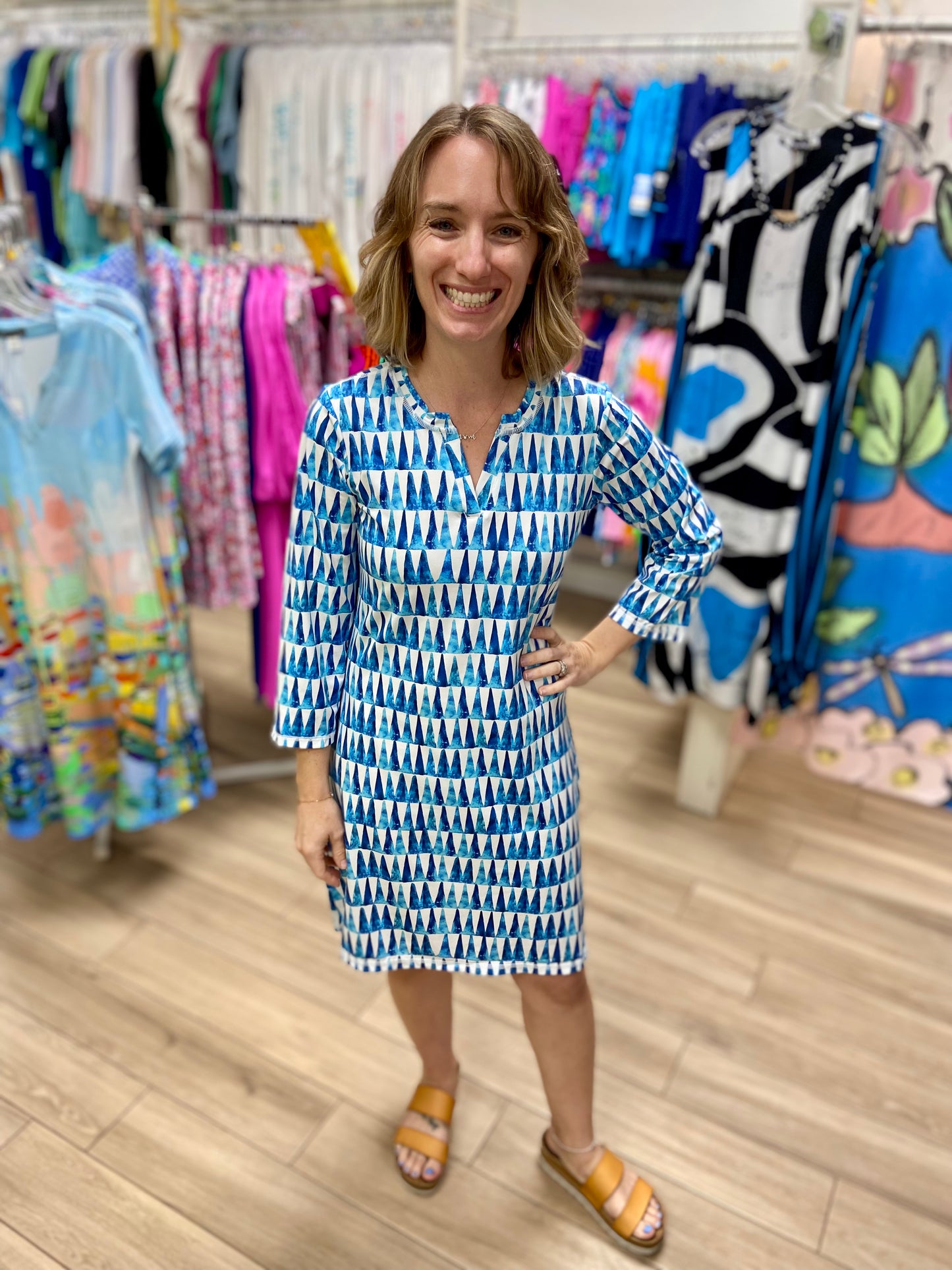 Capleton Road UPF Notch Neck Dress