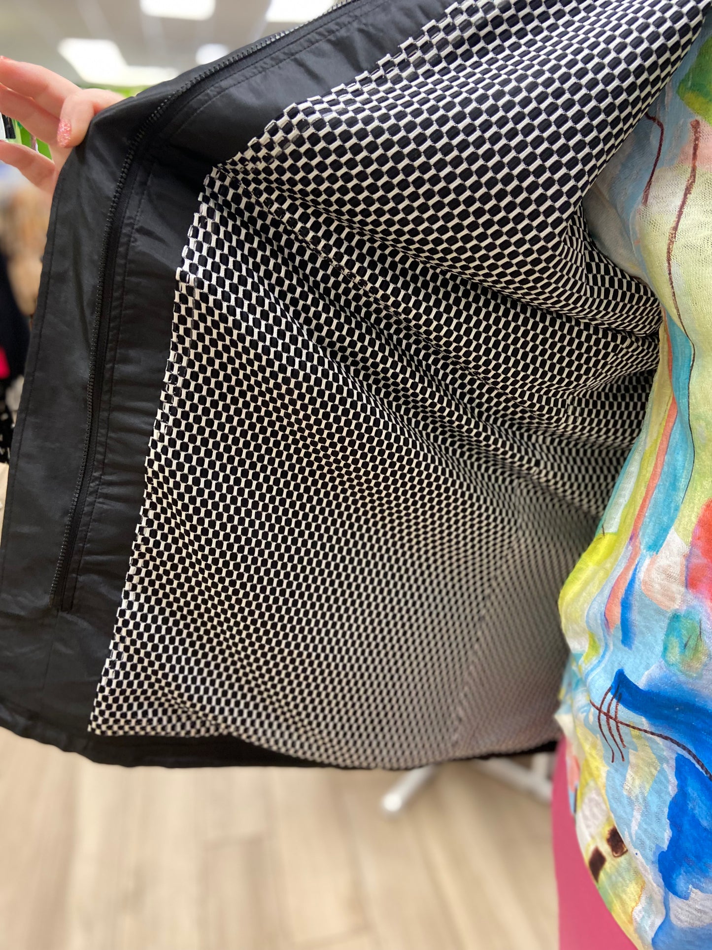 Oopera J5205W Metallic Anorak Rain Jacket