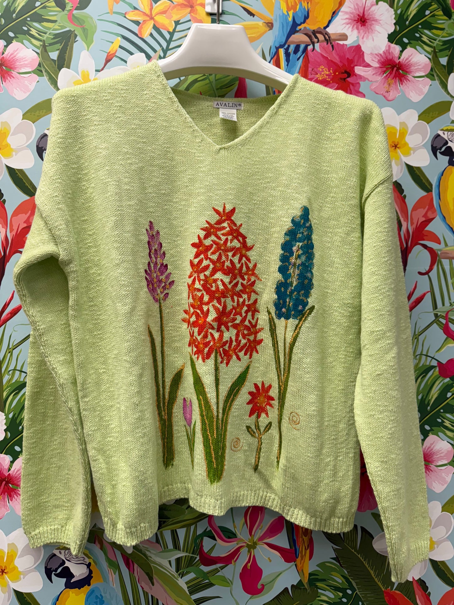 Peg Painted Sweater - Wild Flowers