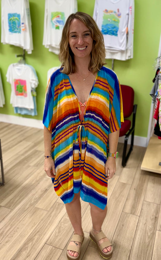 La Palapa 2007E Cinch Waist Swim Coverup