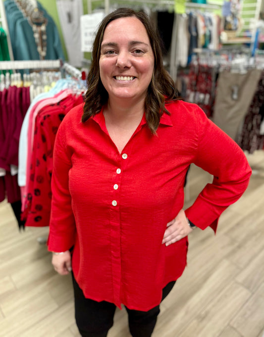 Fridaze AA192 Button Back Top