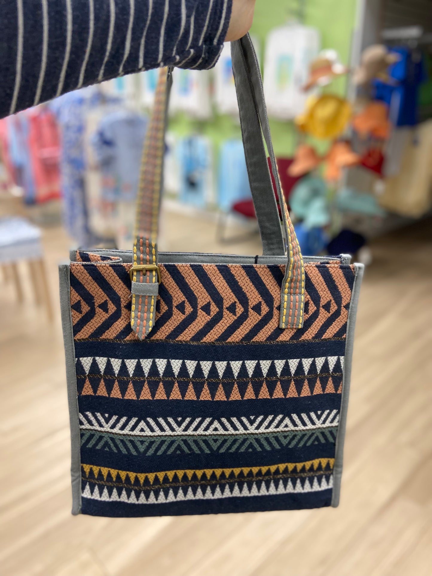 A & B Loyal Dogs Beaded Tote Bag