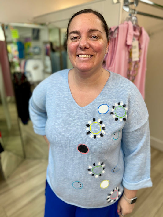 MoMo Sweater - Happy Daze Dots