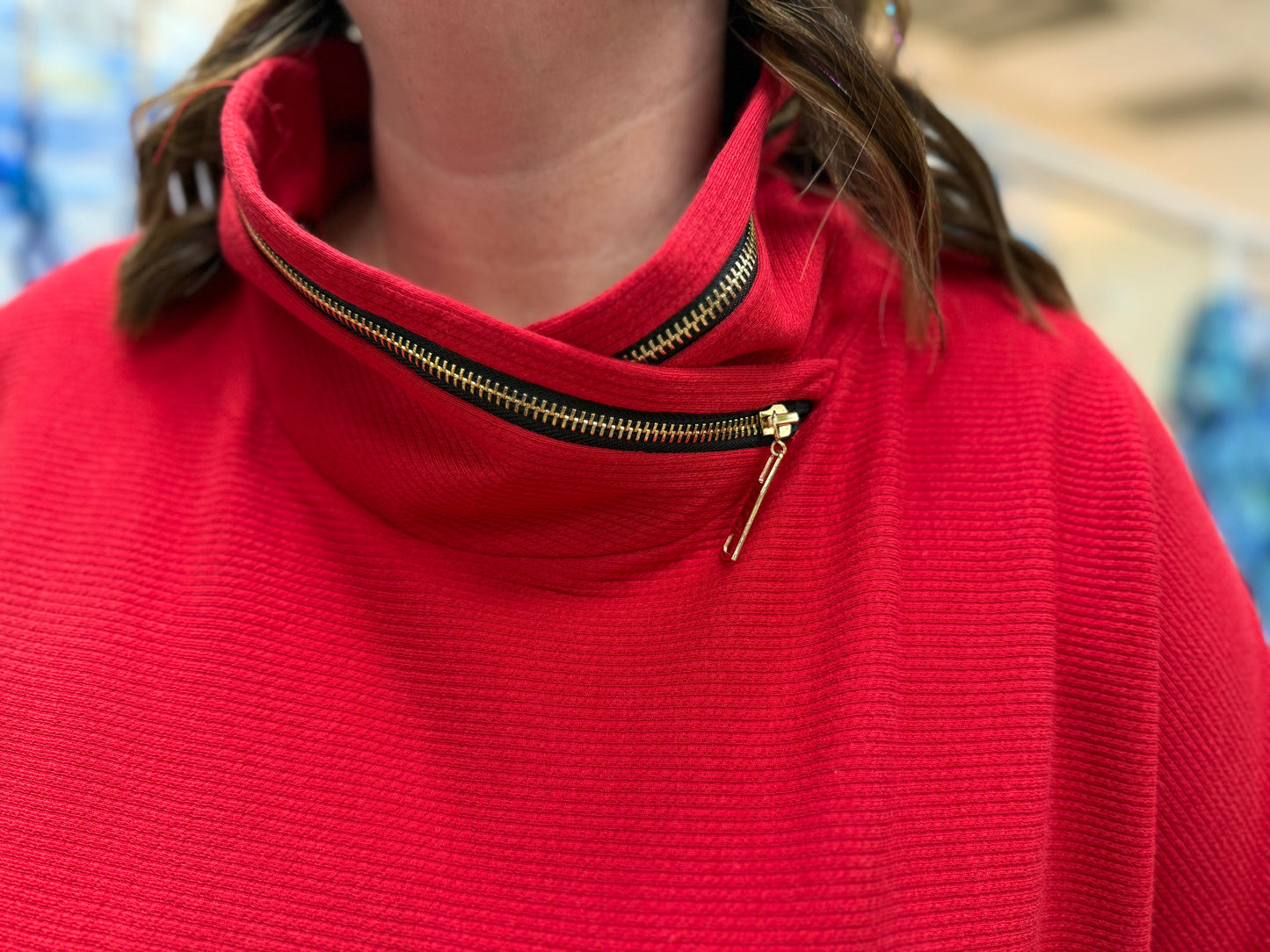 Creation AM592 Cowl Zip Top