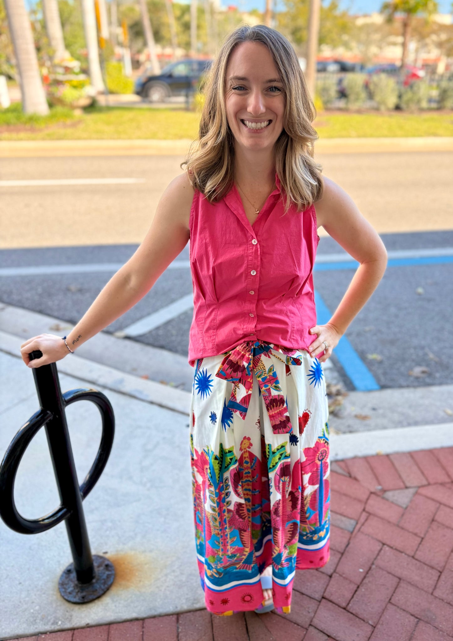 Zenara Woman ZF406S Pleat Tank Top